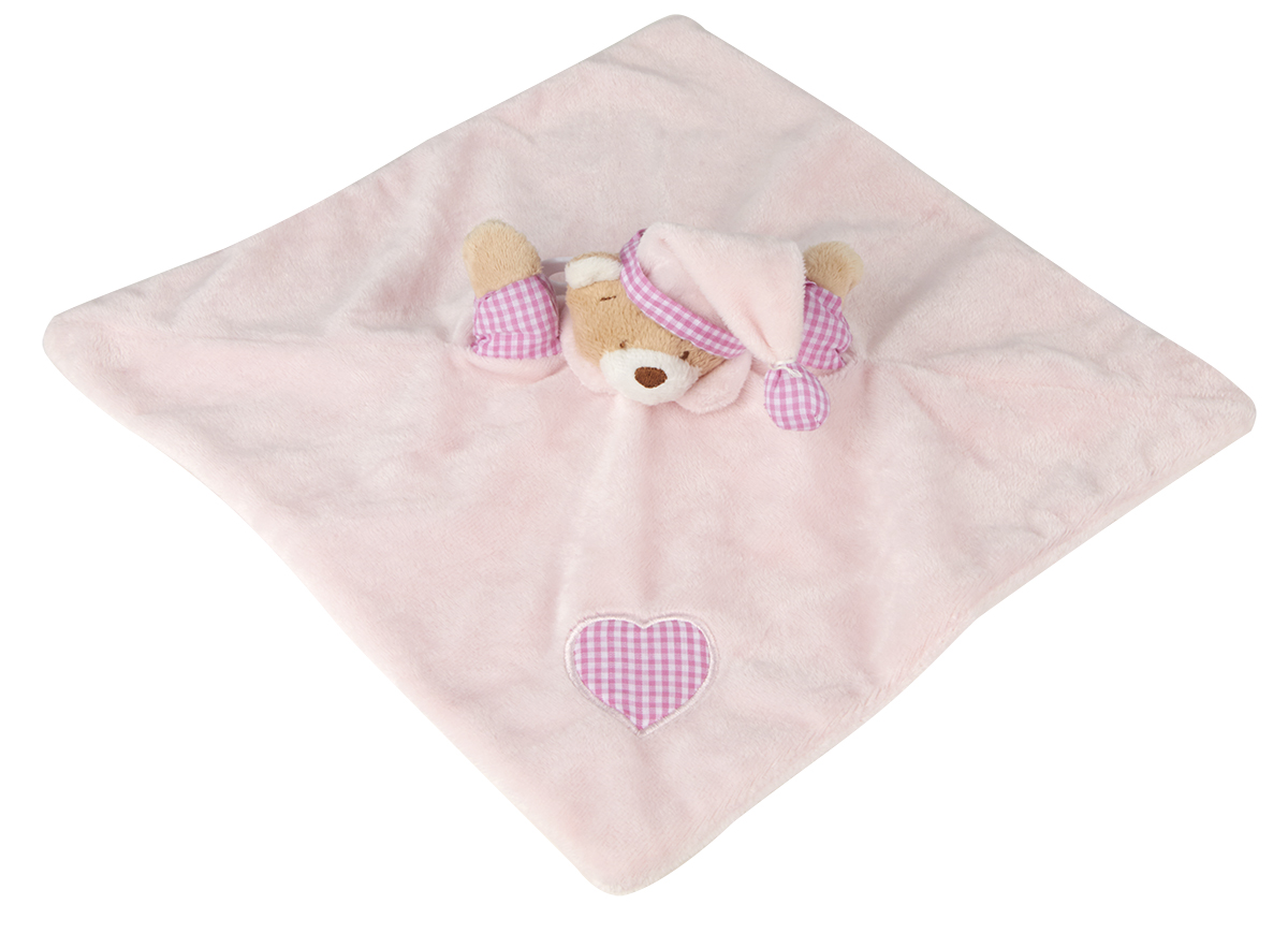 Baby Boys and Girls Teddy Bear Comforter Sleep Aid Snuggle Blanket Soft ...