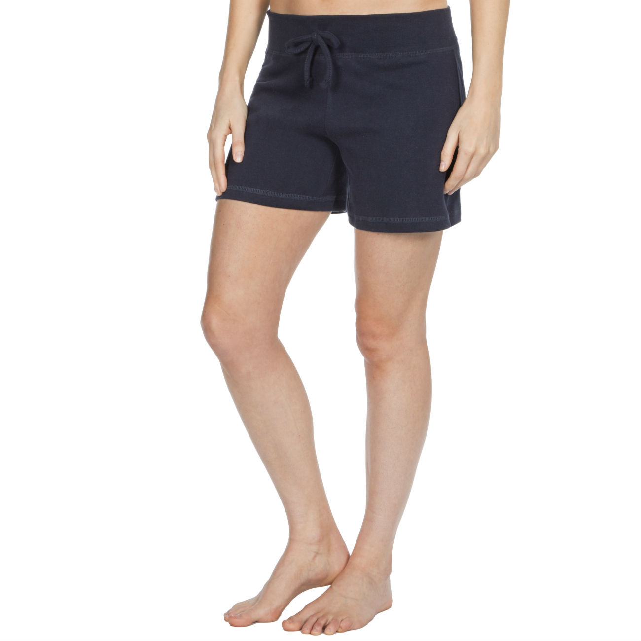 Womens Jersey Stretch Elasticated Shorts Plain Ladies Cotton Summer Beach Pants