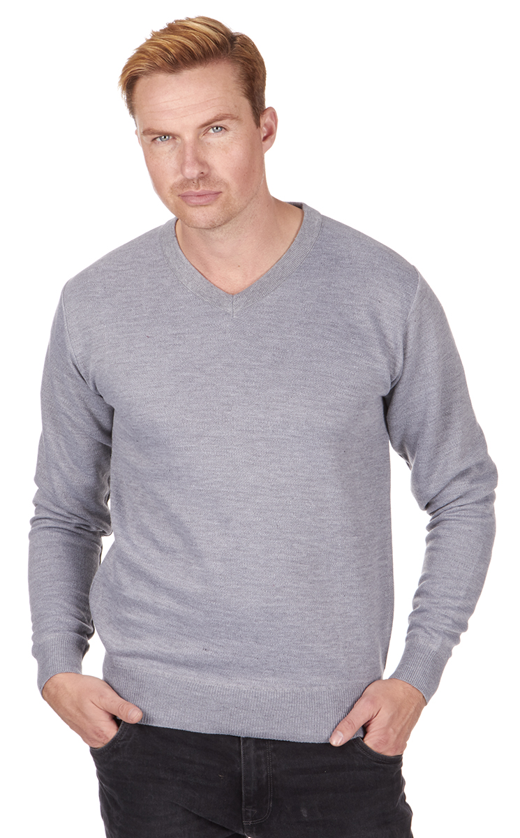Pierre Roche Mens Plus Size Jumper Round Neck Casual Knitted Sweater Pullover