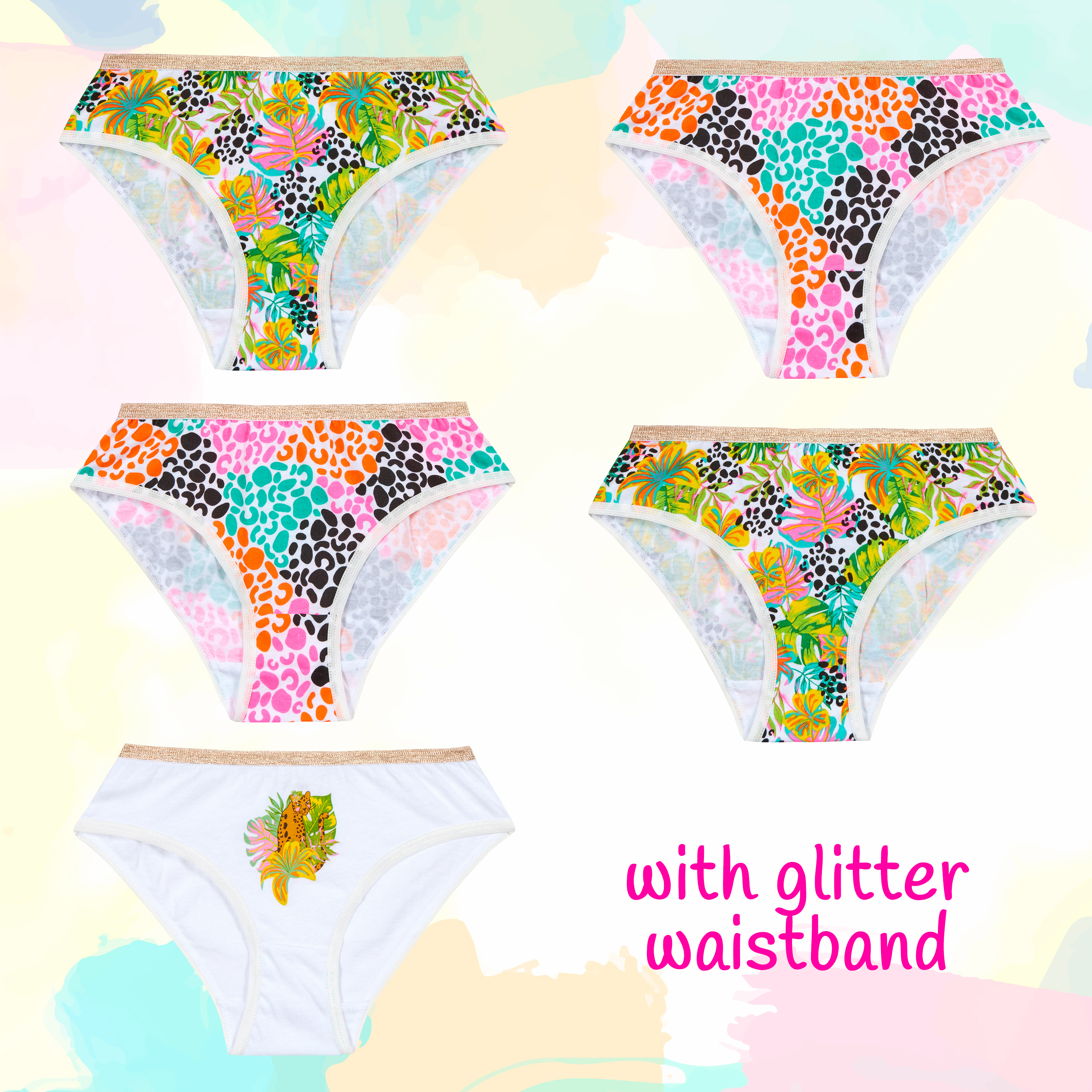 Paquete de 5 pares de brifas knickers multicompra pantalones ricos en algodón ropa interior - Imagen 32 de 34