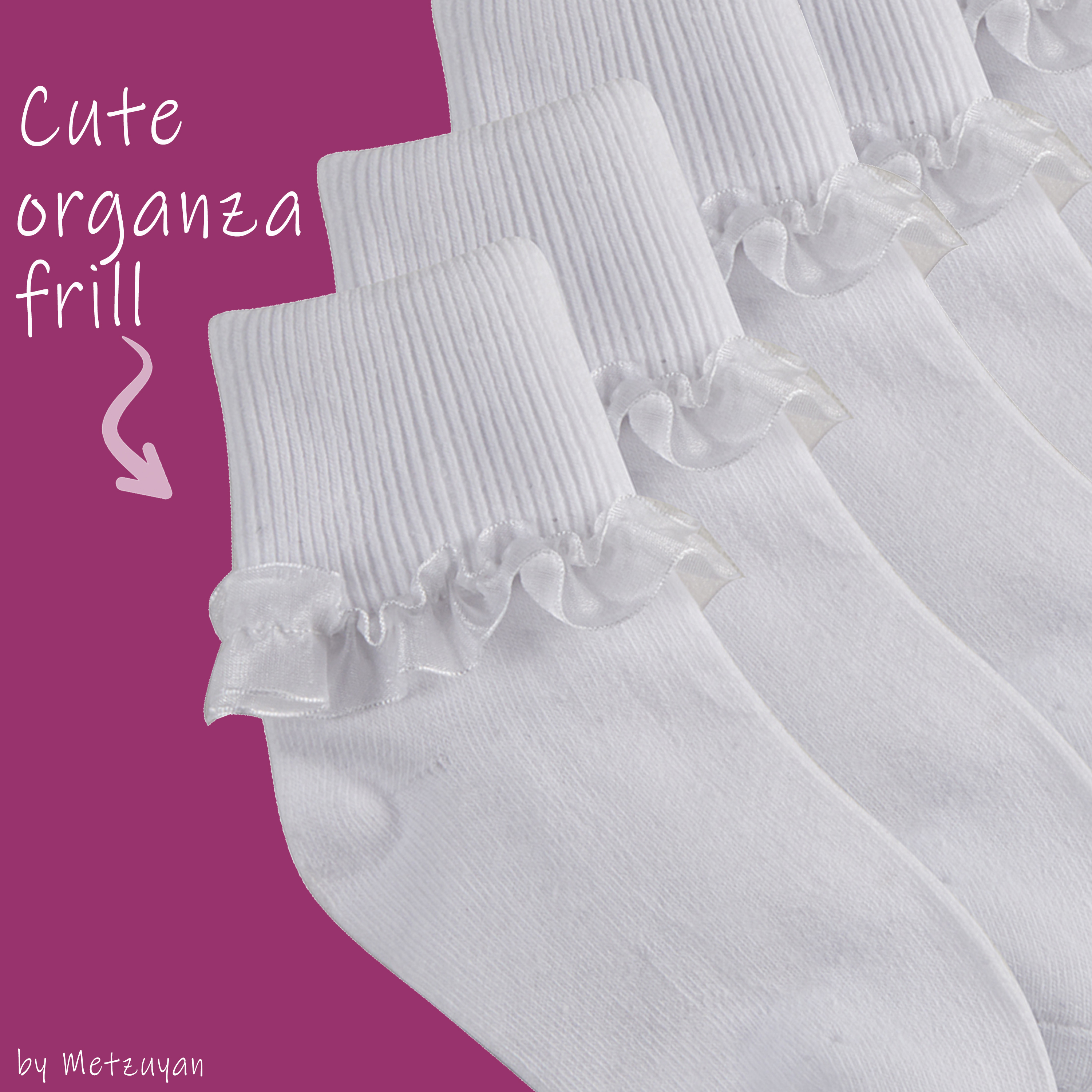 6 Pairs Girls White Lace Frilly Broderie Anglaise Ankle Socks Various sizes