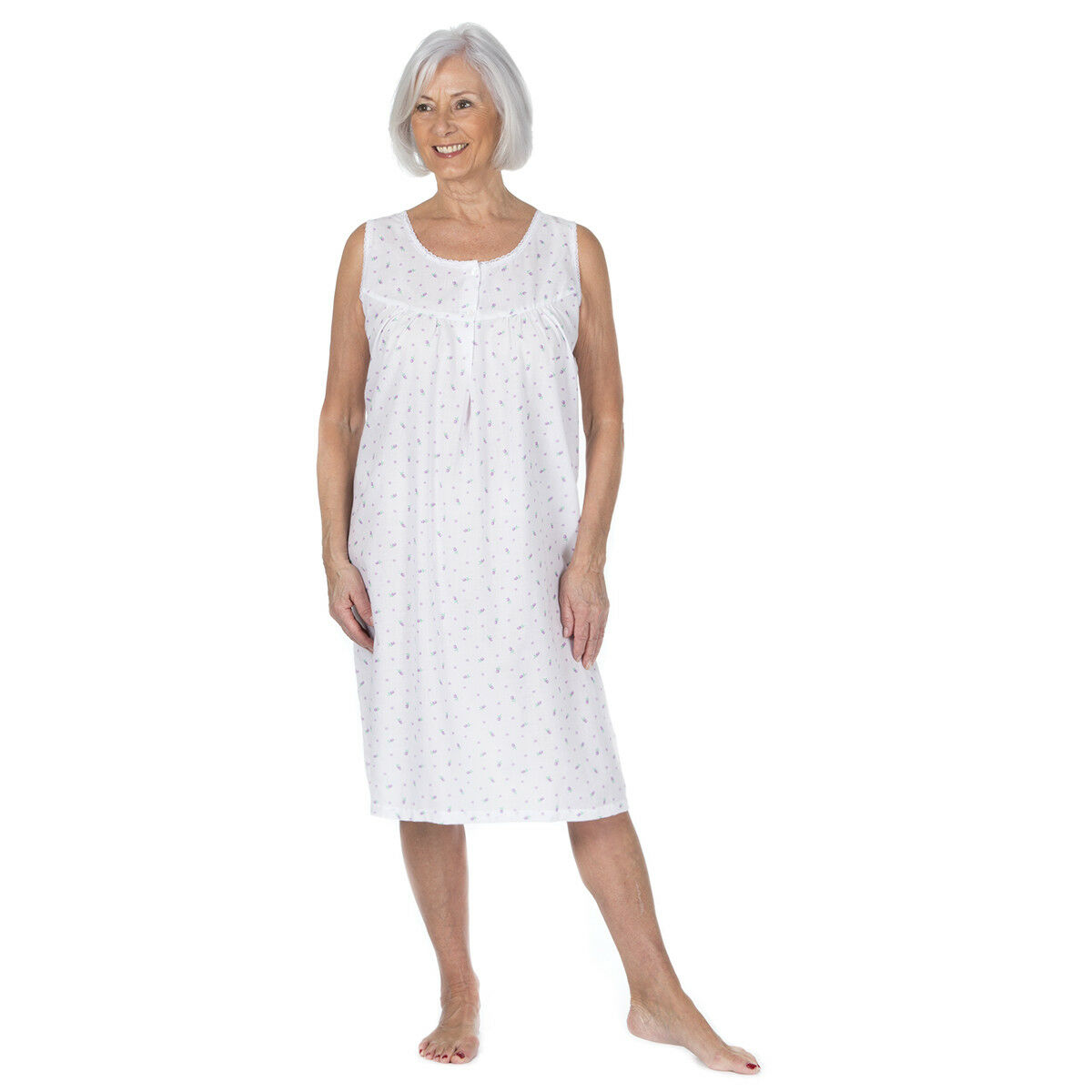 button down front nightdress