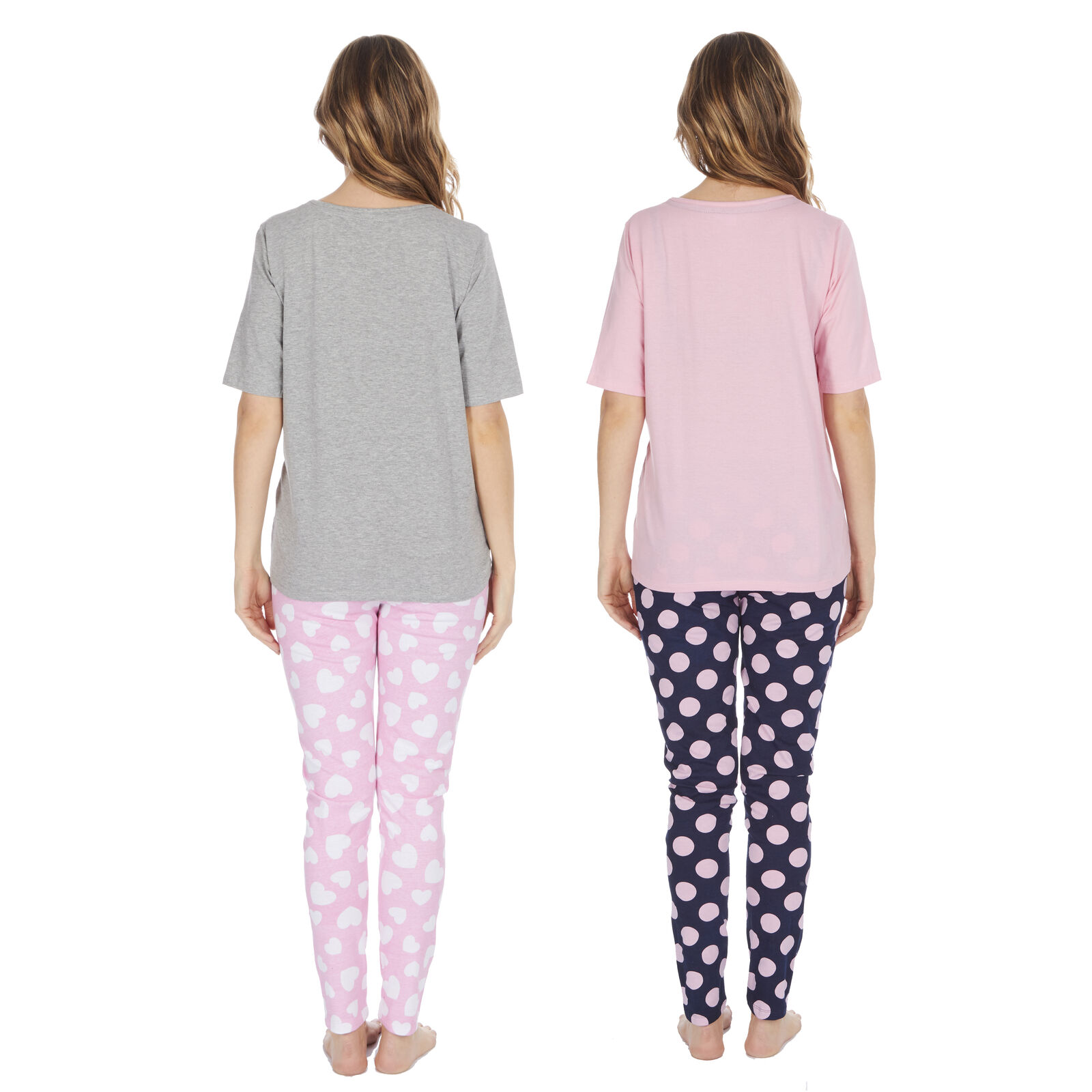12-14 M/&S Womens Pure Cotton Pyjamas Set Long Sleeve Top Pants STAY NEW