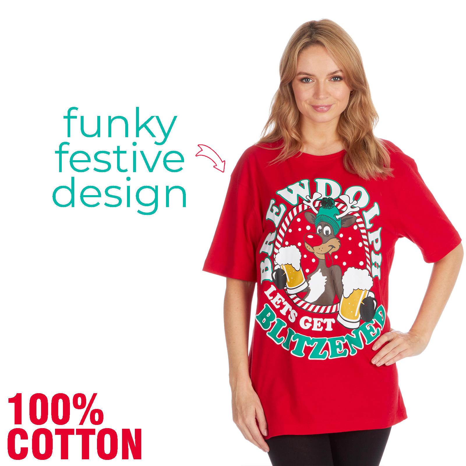 Mens Womens Couple Matching Top Xmas T-shirt Set Christmas Top Festive BIG SALE