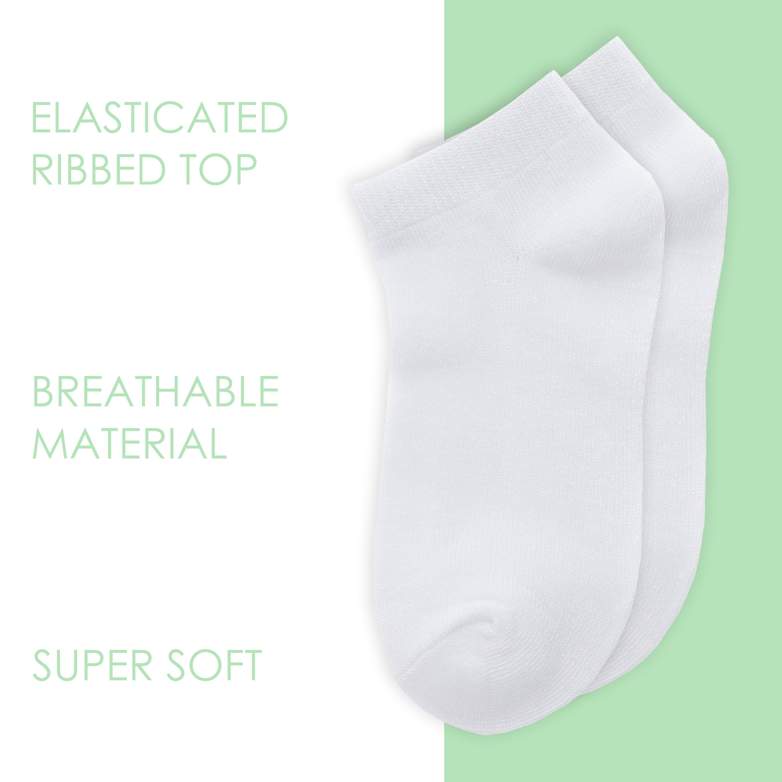 9 Pairs Boys Girls Plain Bamboo Ankle Socks Trainer Liner Multibuy Multipack UK - Picture 9 of 14