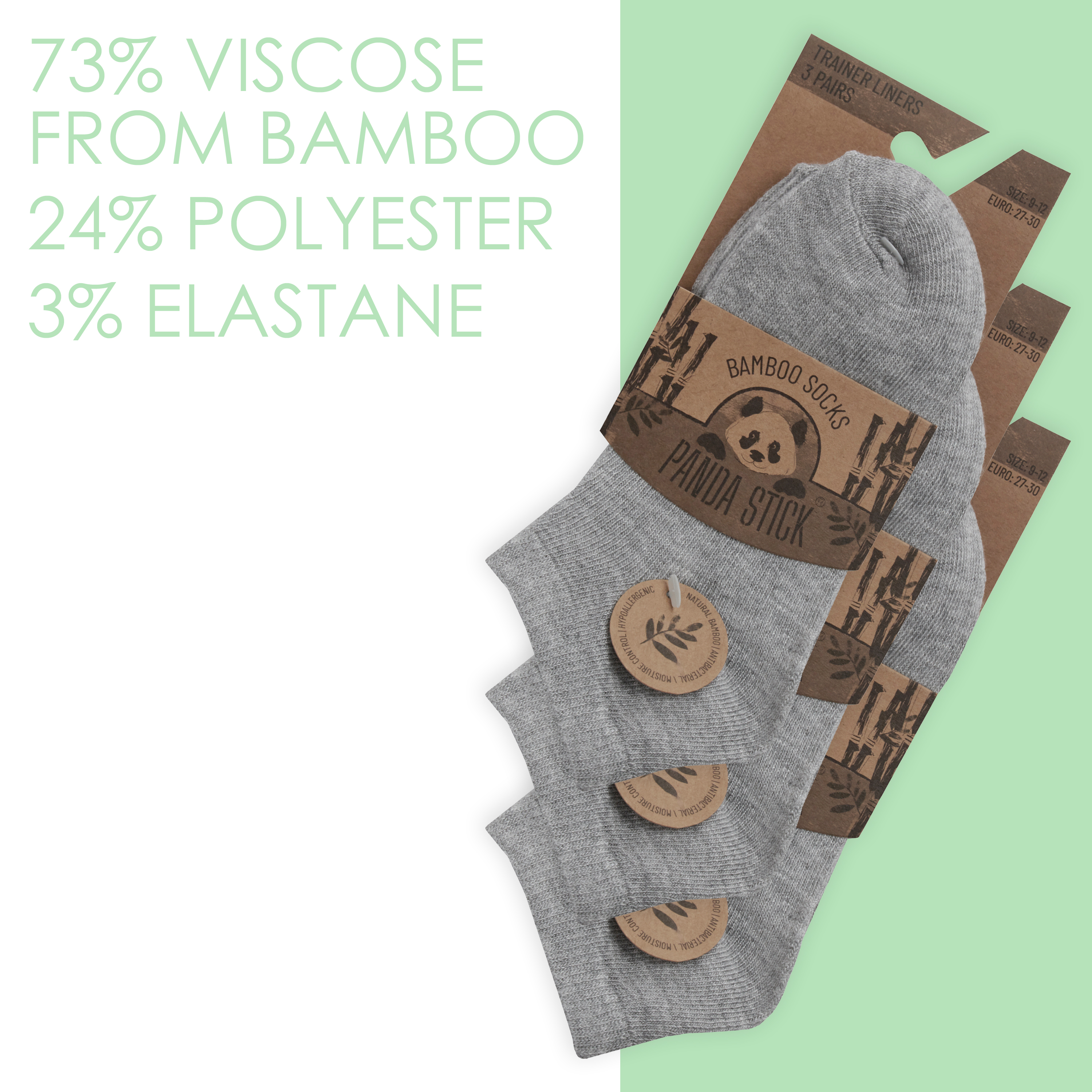 9 Pairs Boys Girls Plain Bamboo Ankle Socks Trainer Liner Multibuy Multipack UK - Picture 14 of 14