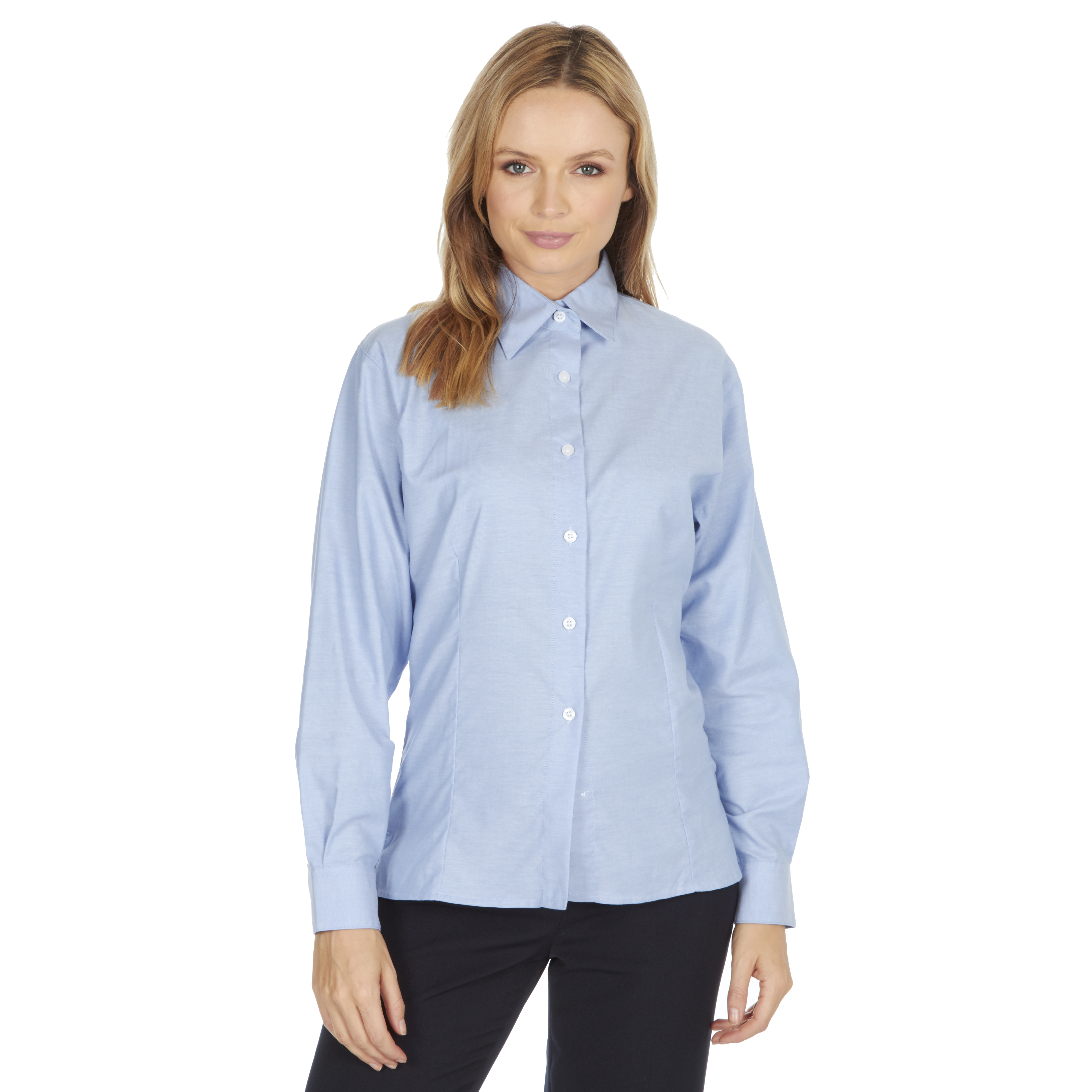 LADIES OXFORD BLOUSE CO-OPERATIVE CLOTHING FEMALE SMART OFFICE CORPORATE SHIRT 