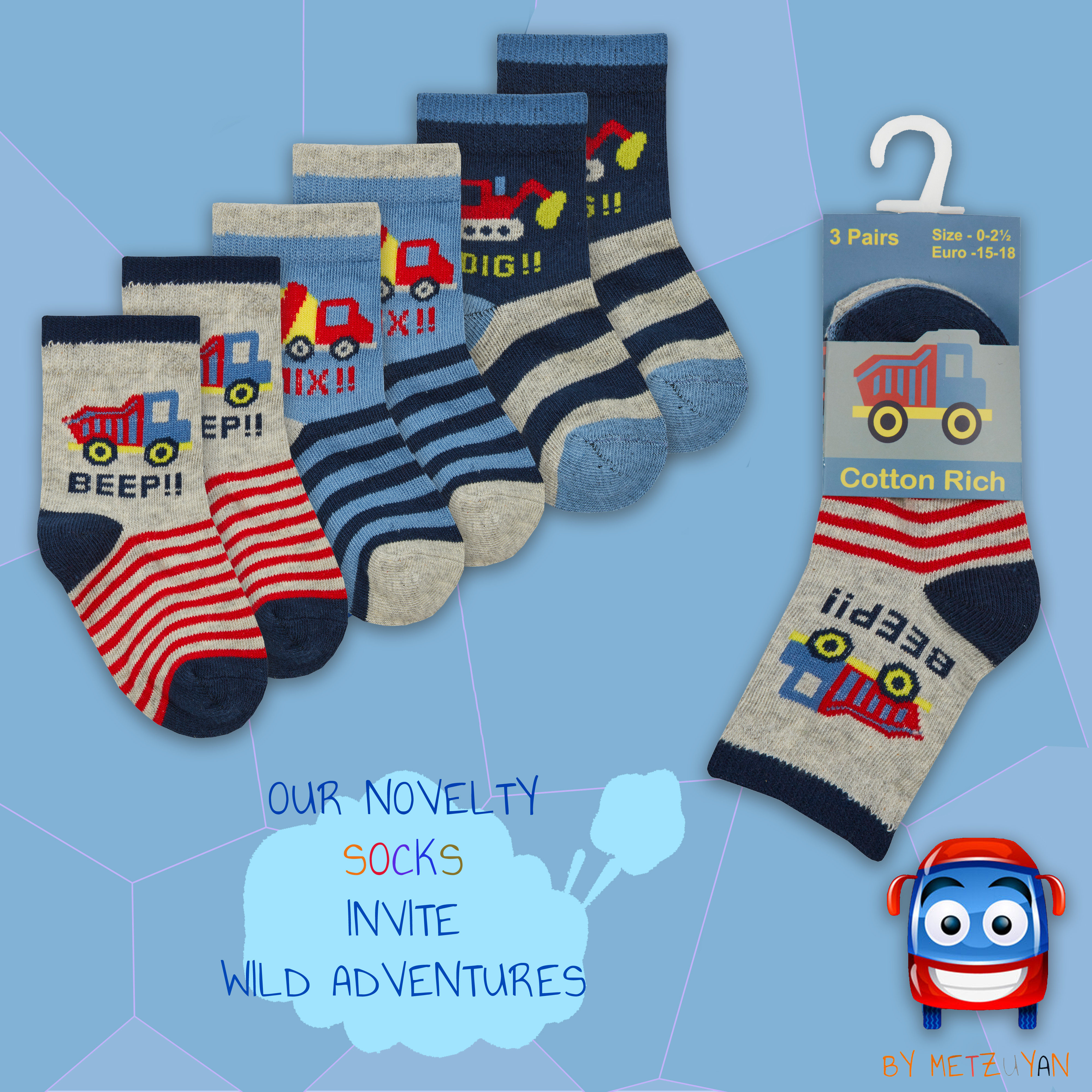 9 Pair Newborn Baby Boys Cotton Rich Socks Bundle Novelty Cars Space Dinosaur UK - Picture 12 of 13