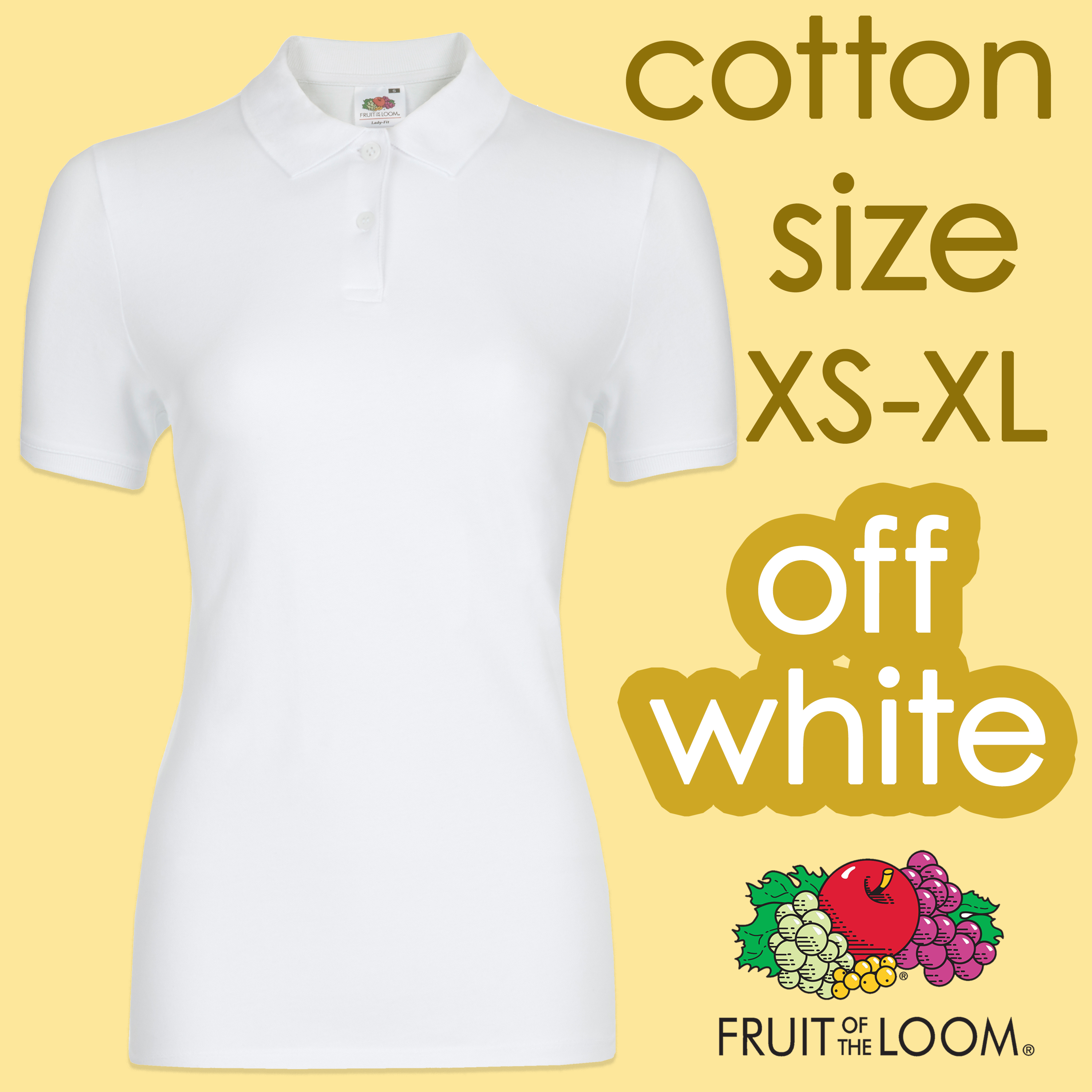 white cotton polo shirts