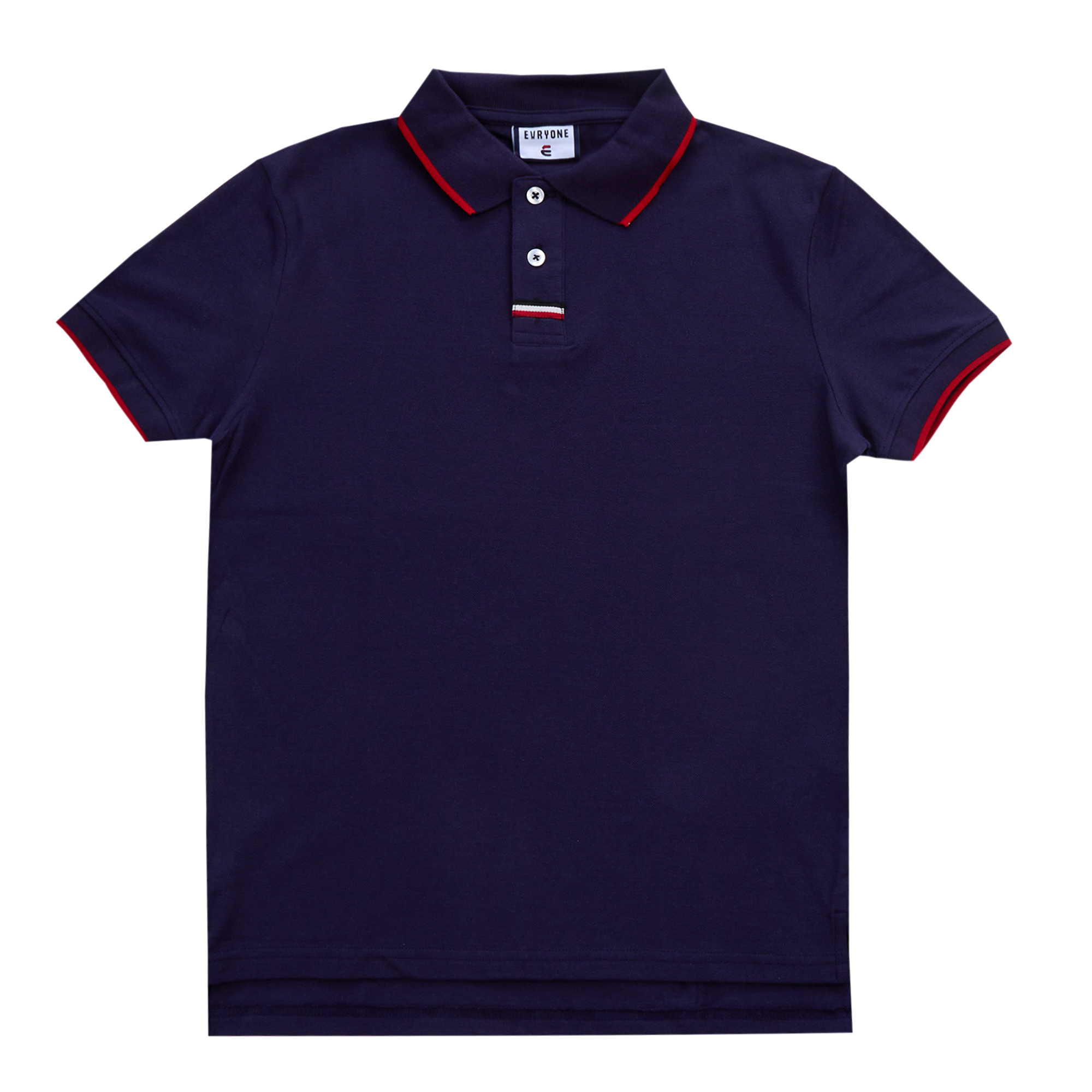 Men’s Tipped Golf Polo Shirt 100% Cotton Bottom Down Collar Short Sleeve Top UK