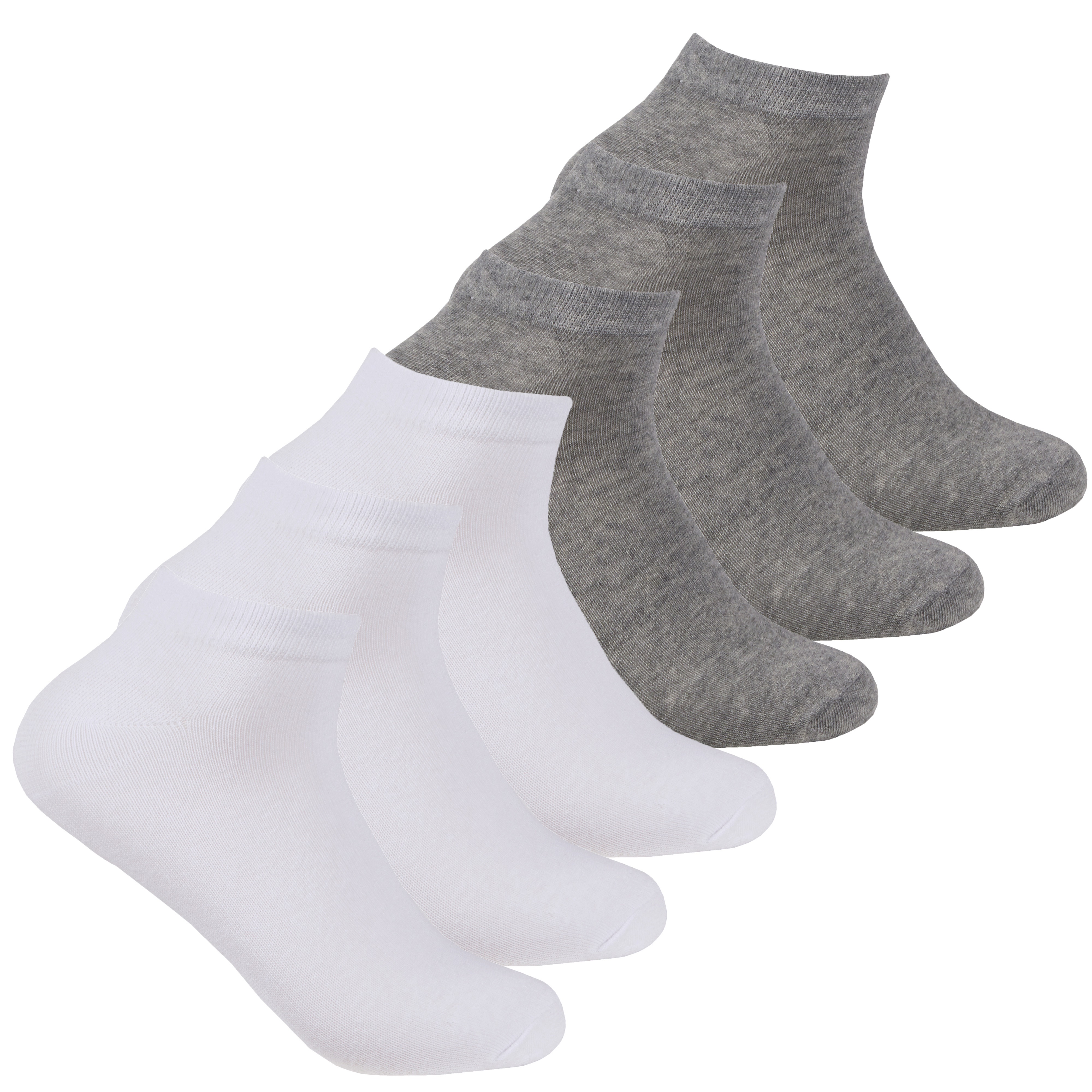 Ladies Womens 6 Pairs Socks Trainer Liner Hosiery Plain Summer Sport Activewear - Picture 12 of 12
