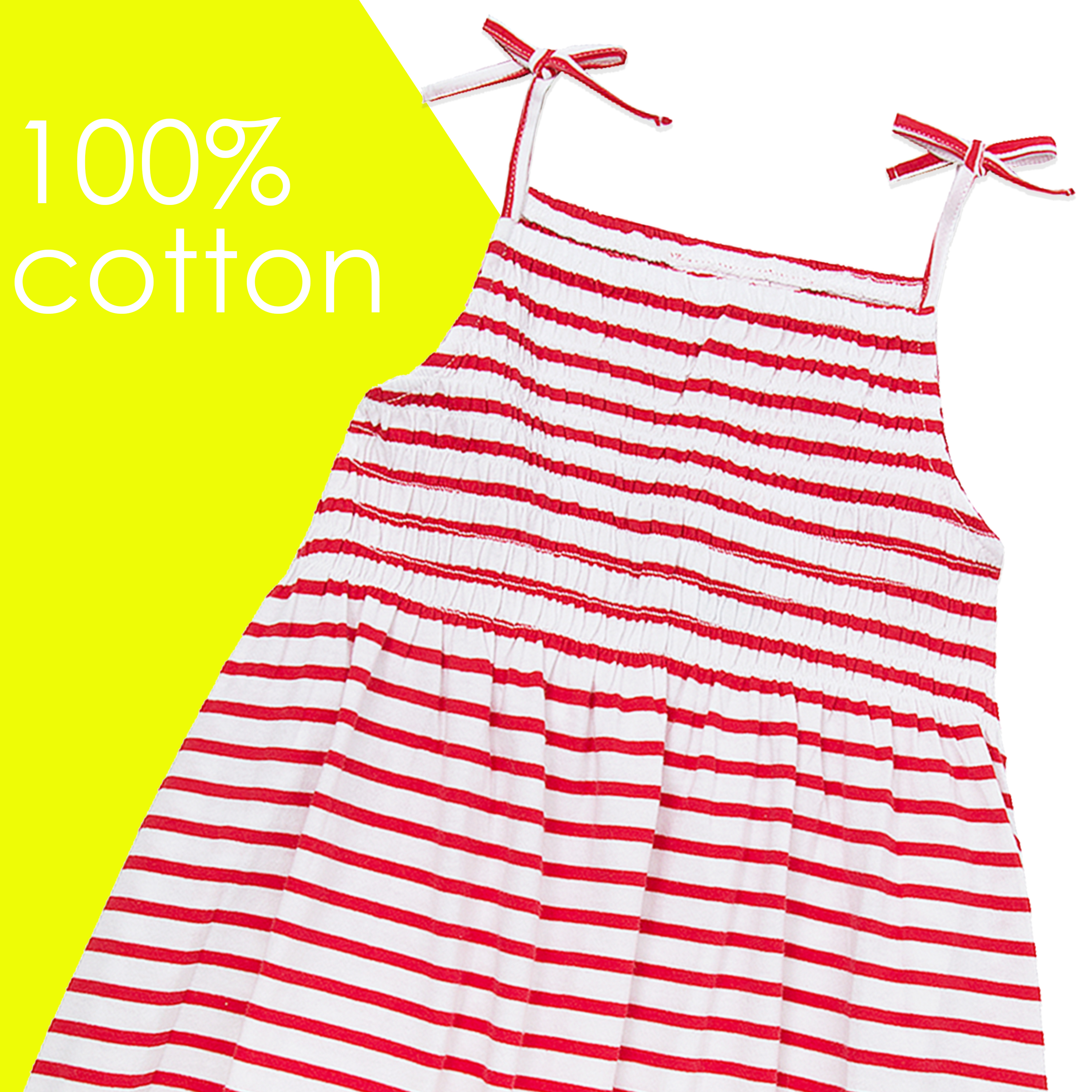 Kids Girls Summer Dresses 100% Cotton Beach Holiday Dress 2-3 3-4 5-6 7-8 Years - Picture 18 of 19