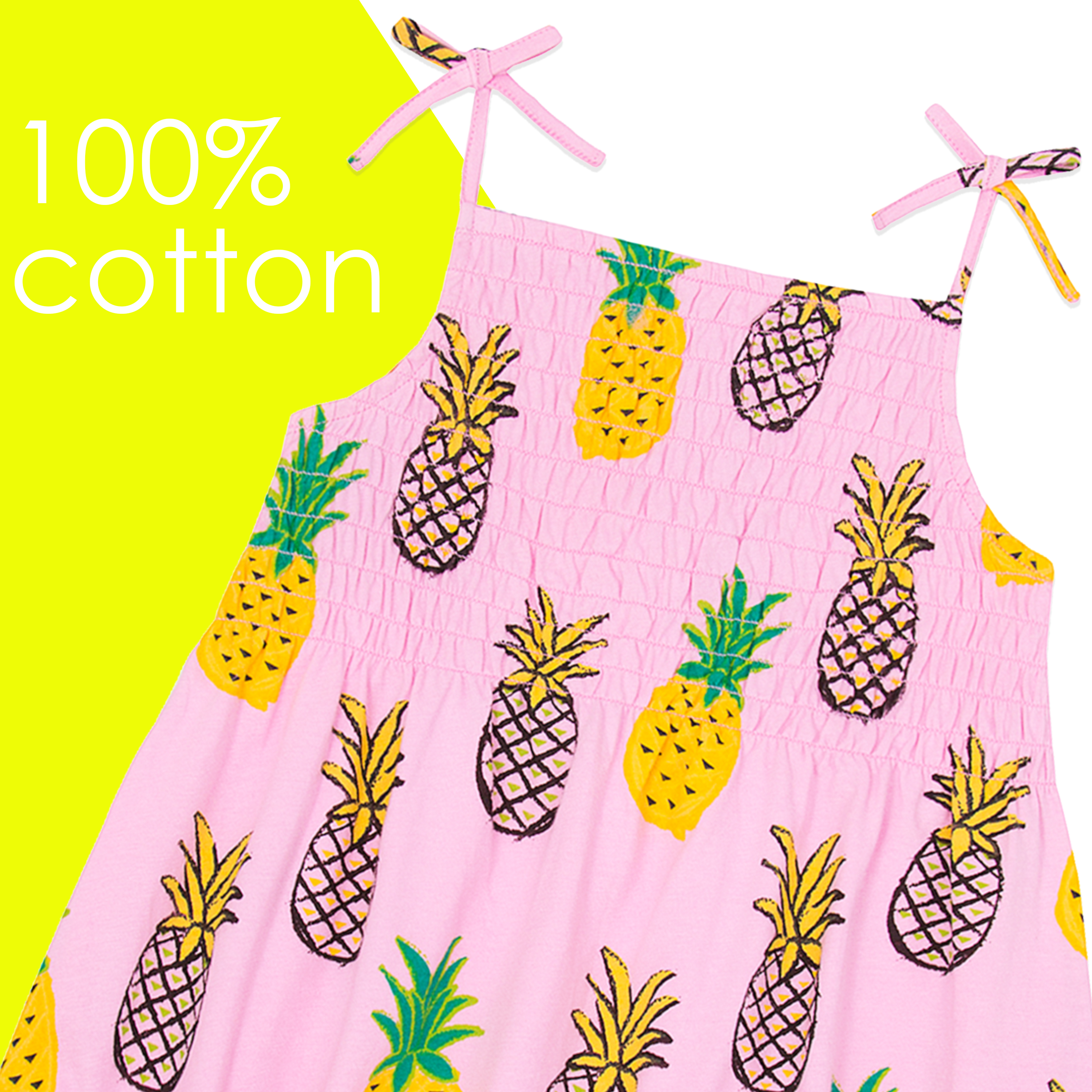 Kids Girls Summer Dresses 100% Cotton Beach Holiday Dress 2-3 3-4 5-6 7-8 Years - Picture 13 of 19