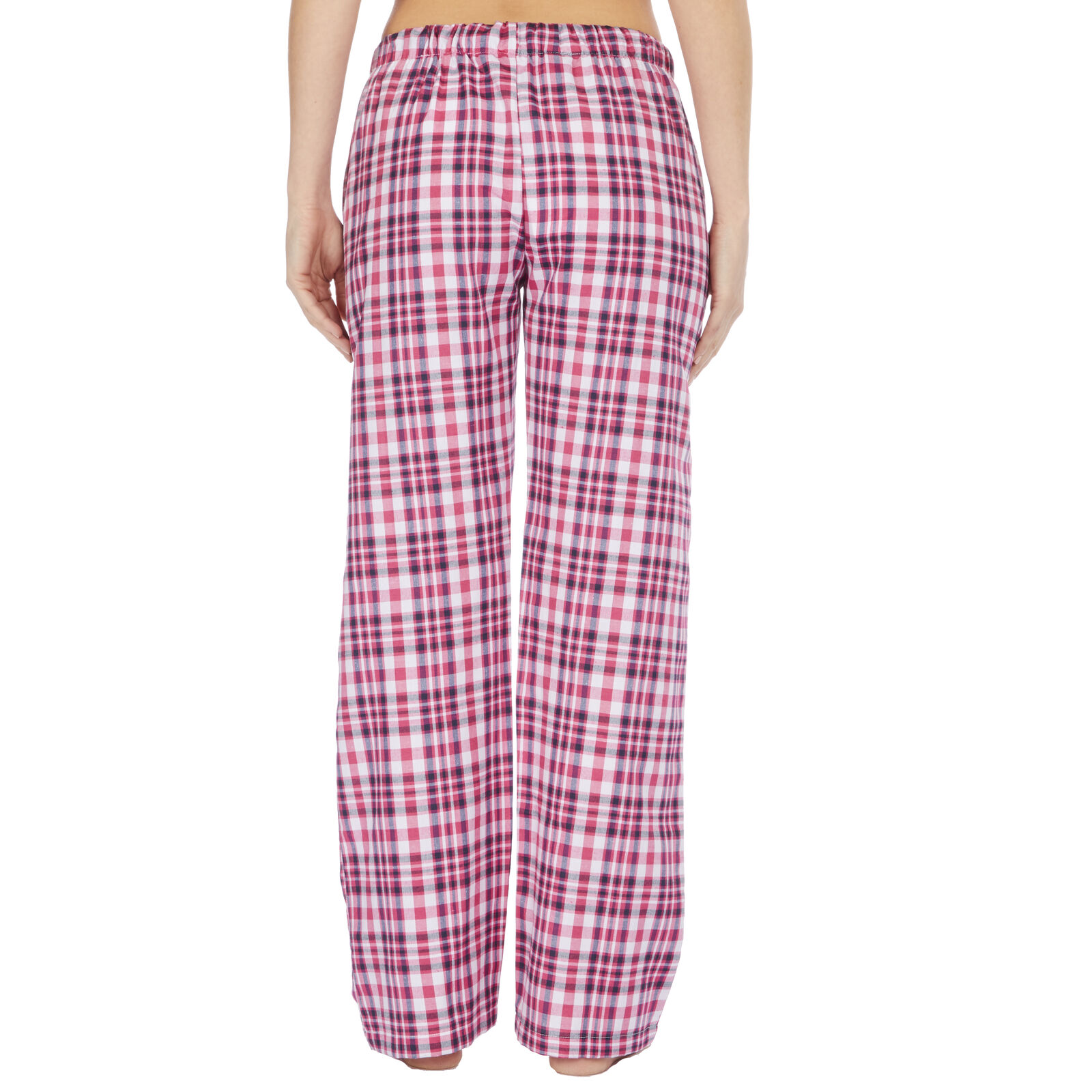 Womens Ladies Soft Check Pyjama Bottoms Pants PJ's Flannel Print Comfy ...