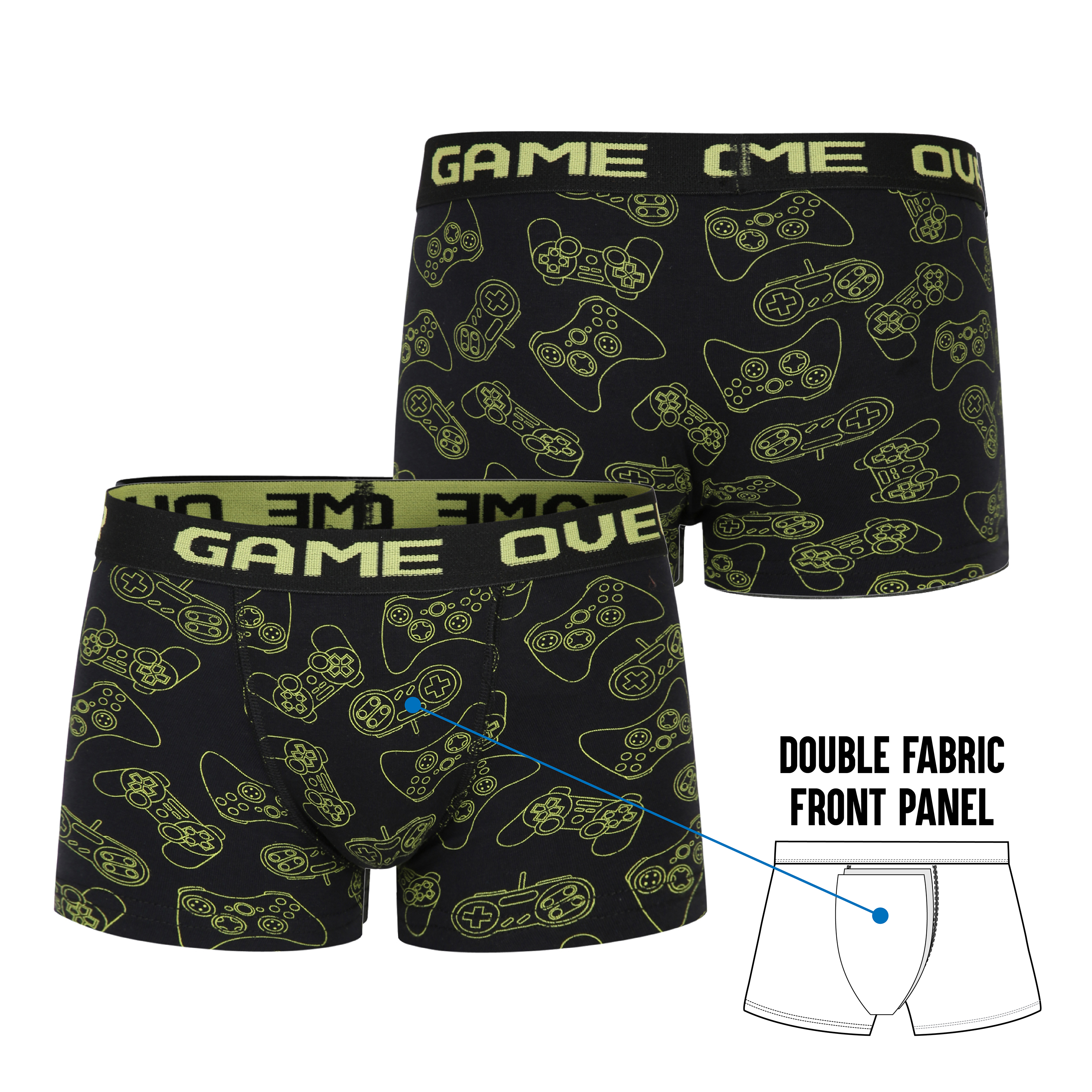 Boys 5 Pack Boxers Trunks Underwear Camo Gaming Design Coloured Size 2-13 Years 