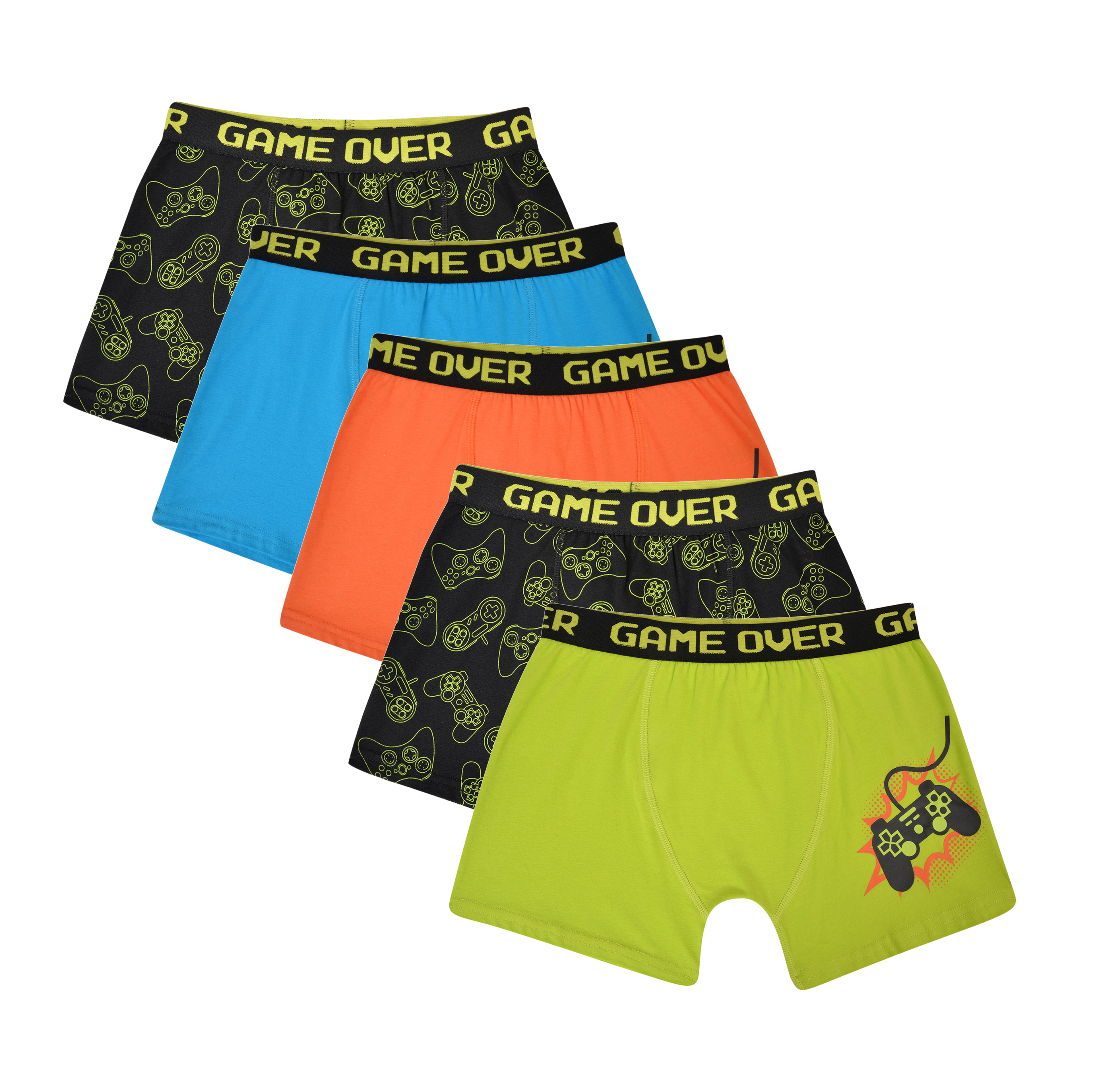 Download Boys 5 Pack Boxers Trunks Underwear Camo Gaming Design ...