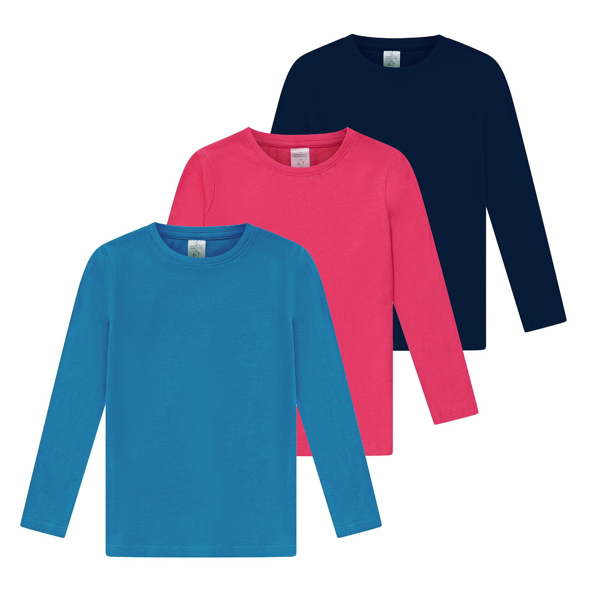 Core Long Sleeve Crew 3-Pack