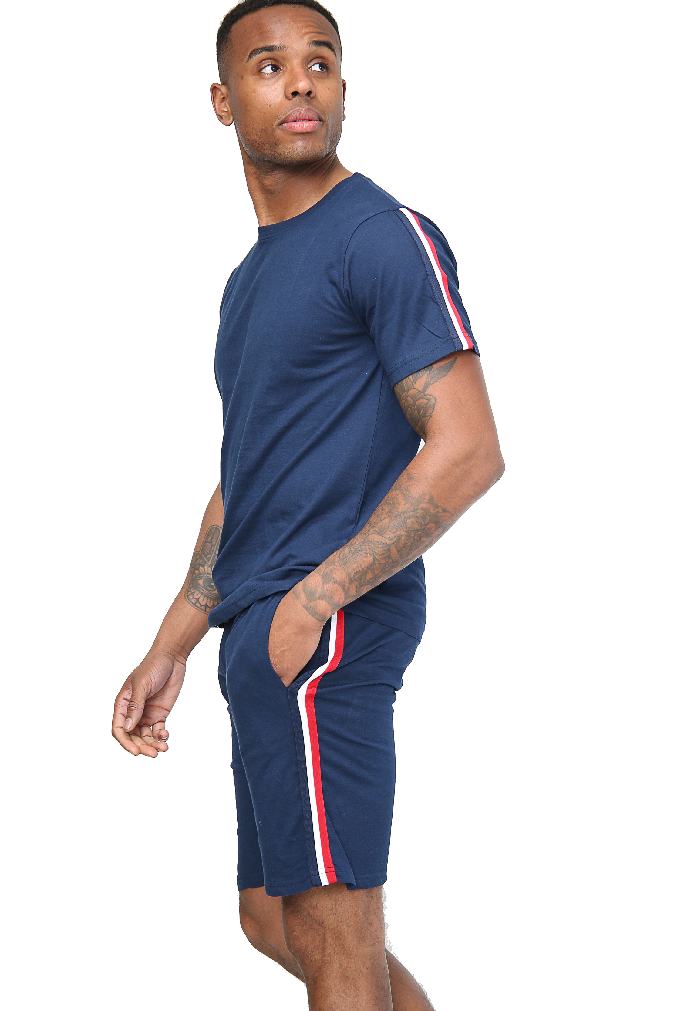 Mens Shorty Pyjamas Short Sleeve Set Nightwear Pjs Loungewear Cotton