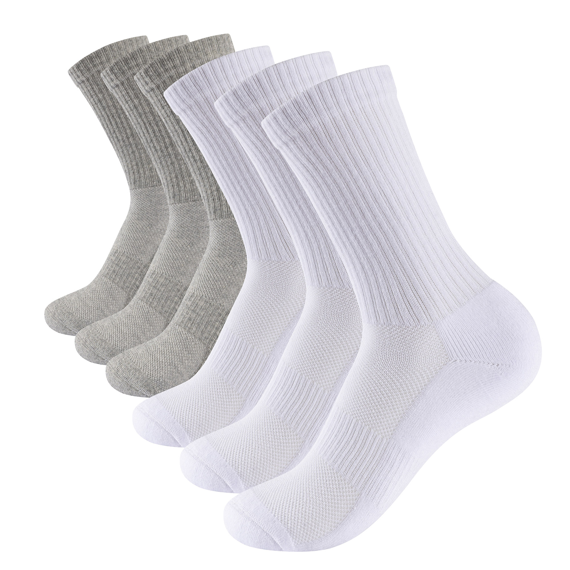 Mens Socks 6 Pairs Cushioned Sports Combed Cotton Casual Running Trainer Hiking - Picture 9 of 29