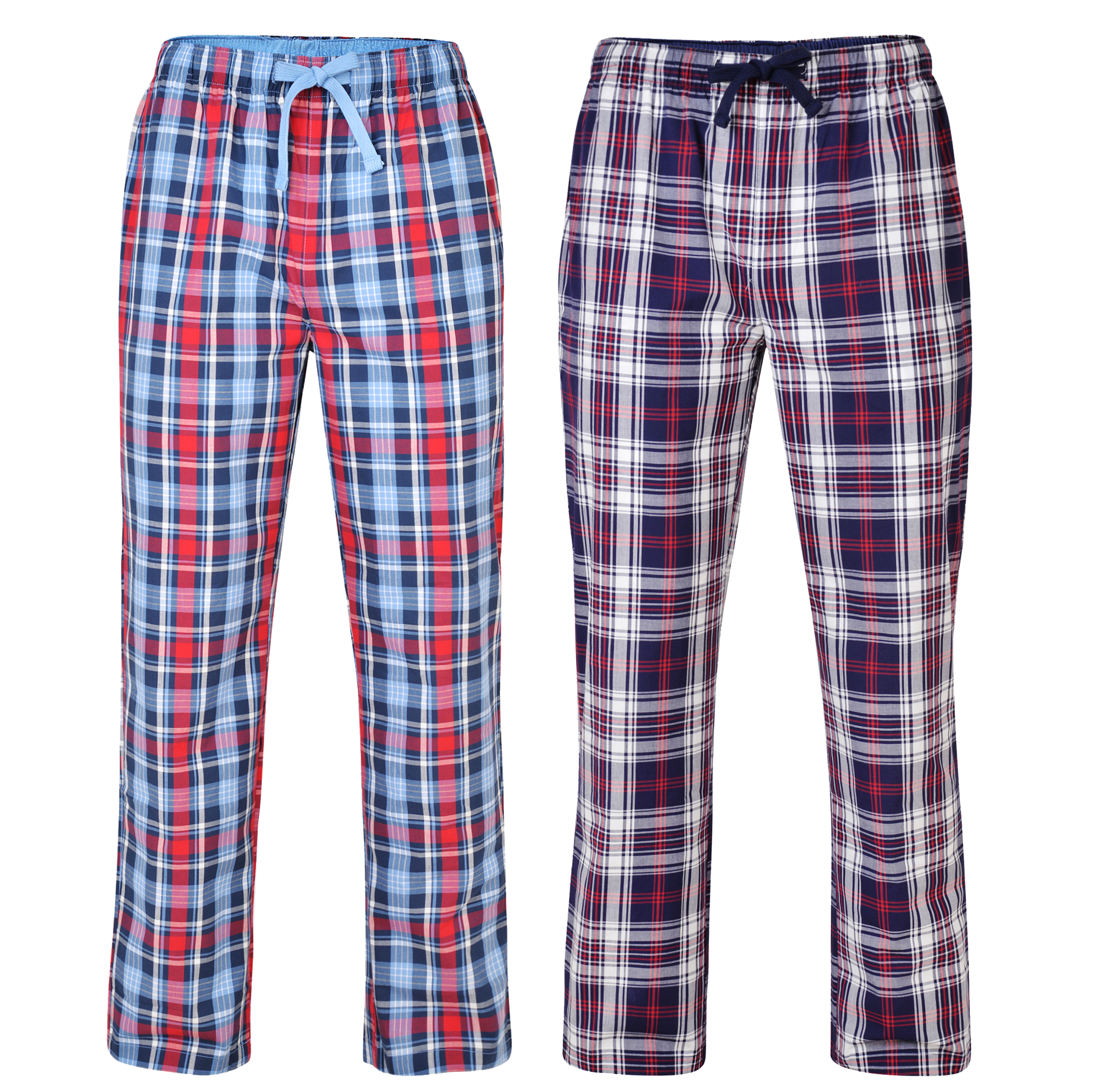 Mens Lounge Pants Pyjama Bottoms 100% Cotton Premium Loungewear Pockets