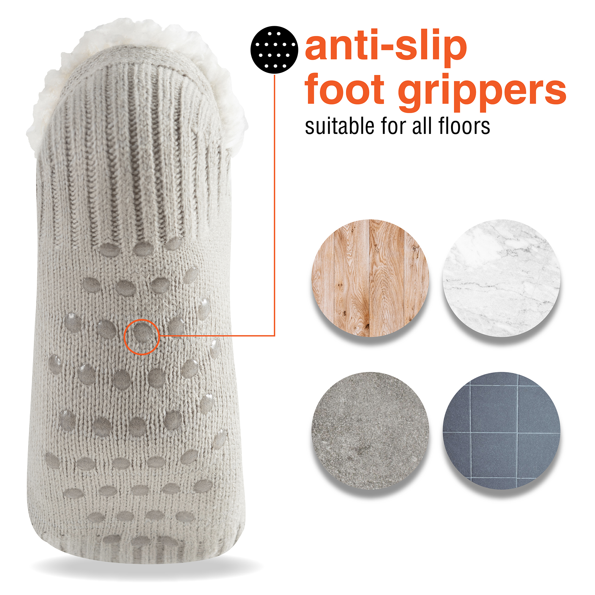 Mens & Ladies Sherpa Lined Slipper Socks Super Soft Cosy Winter Lounge Socks - Picture 23 of 26