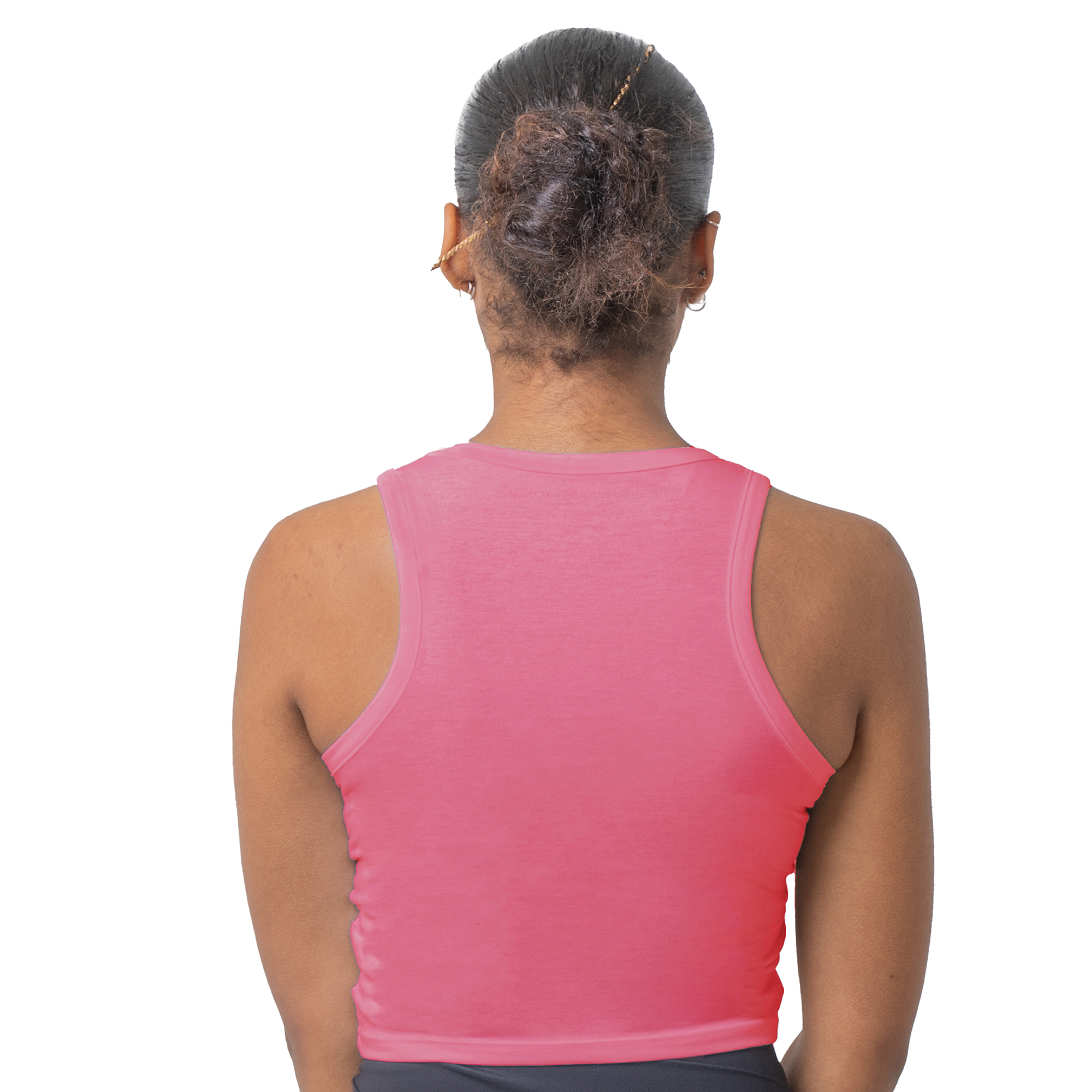 Ladies Vest Sleeveless Crop Tank Top Cotton Rich Elastane Stretch Size 8-22 - Picture 6 of 28