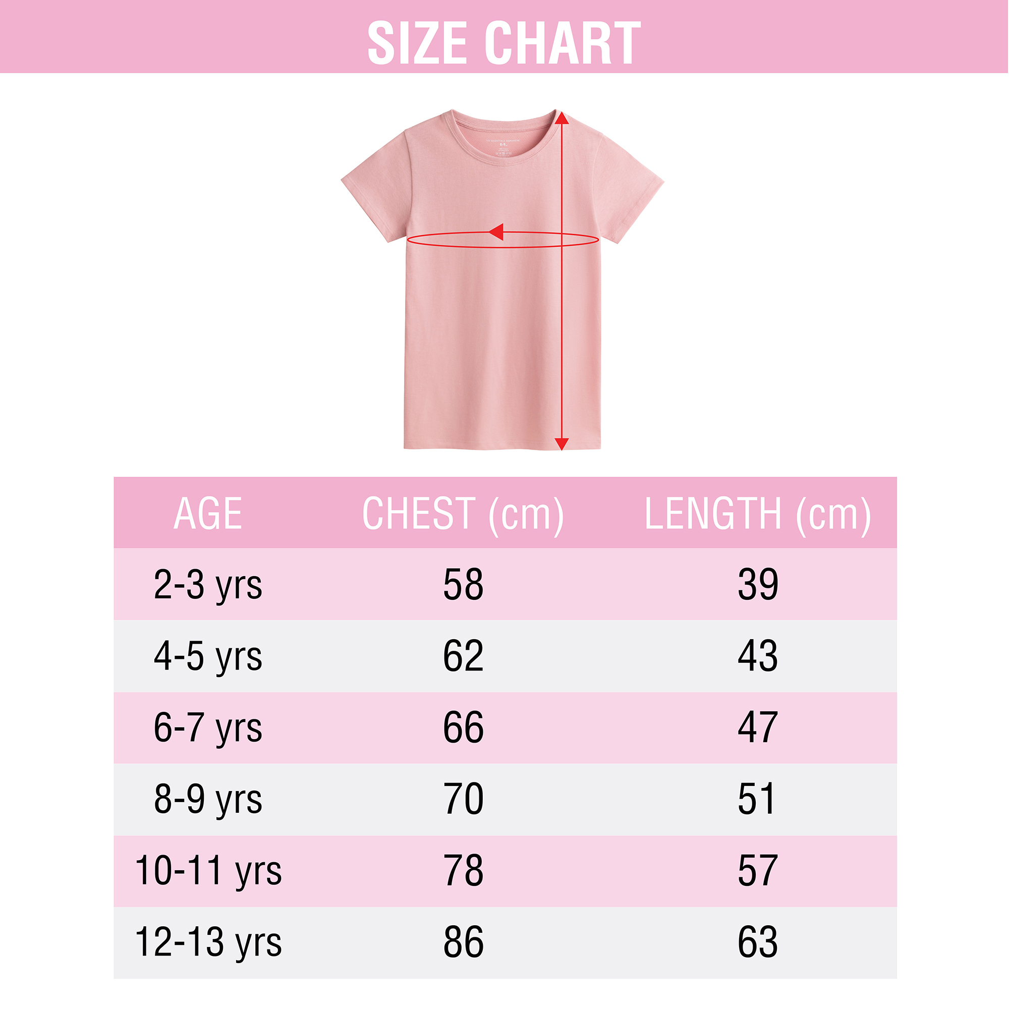 Girls T-Shirt 4 Pack Coloured 100% Cotton T-Shirts Tee Crew Neck Size 4-13 Years - Picture 13 of 13