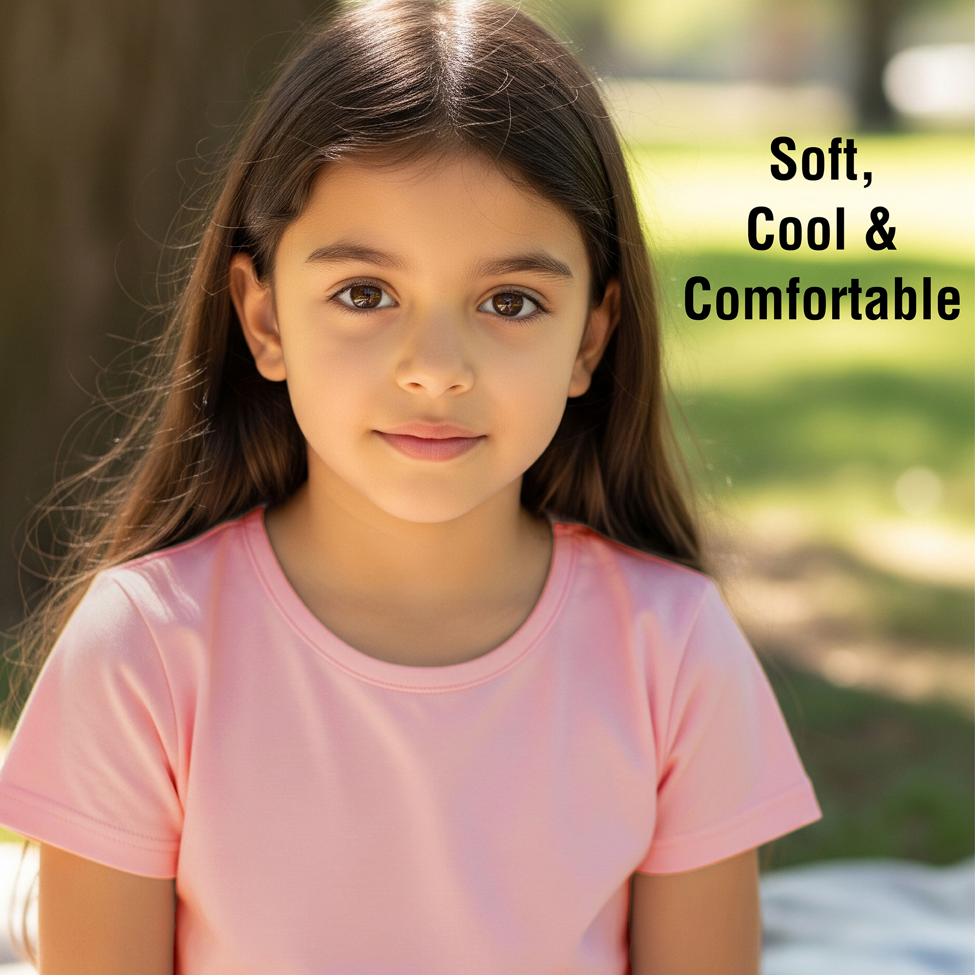 Girls T-Shirt 4 Pack Coloured 100% Cotton T-Shirts Tee Crew Neck Size 4-13 Years - Picture 10 of 13
