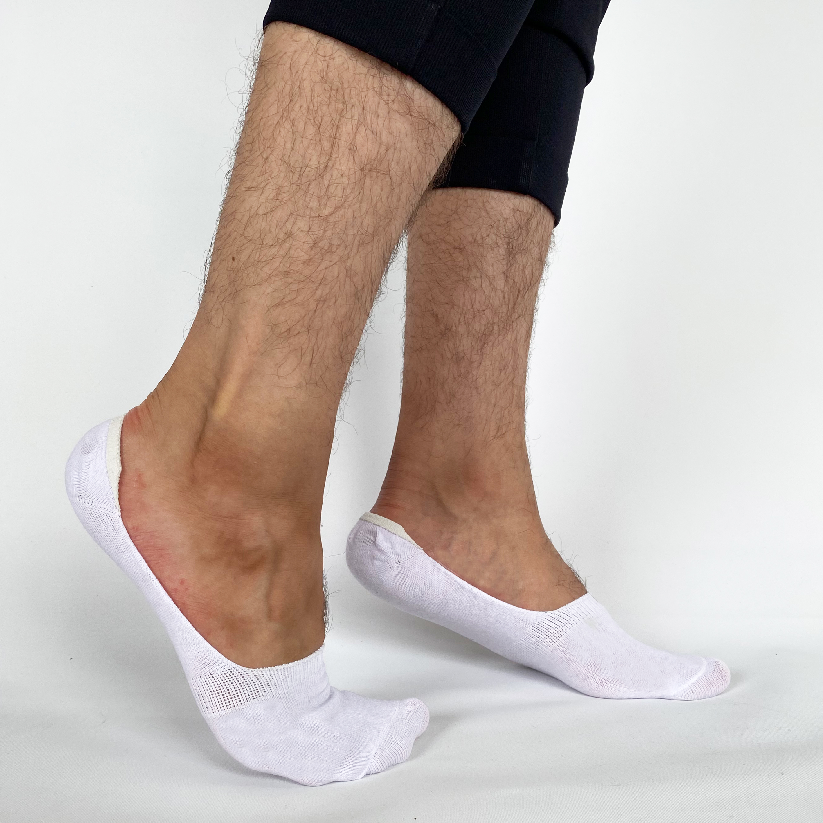 Mens Invisible Trainer Socks 5 Pack Hidden Socks Cotton Rich No