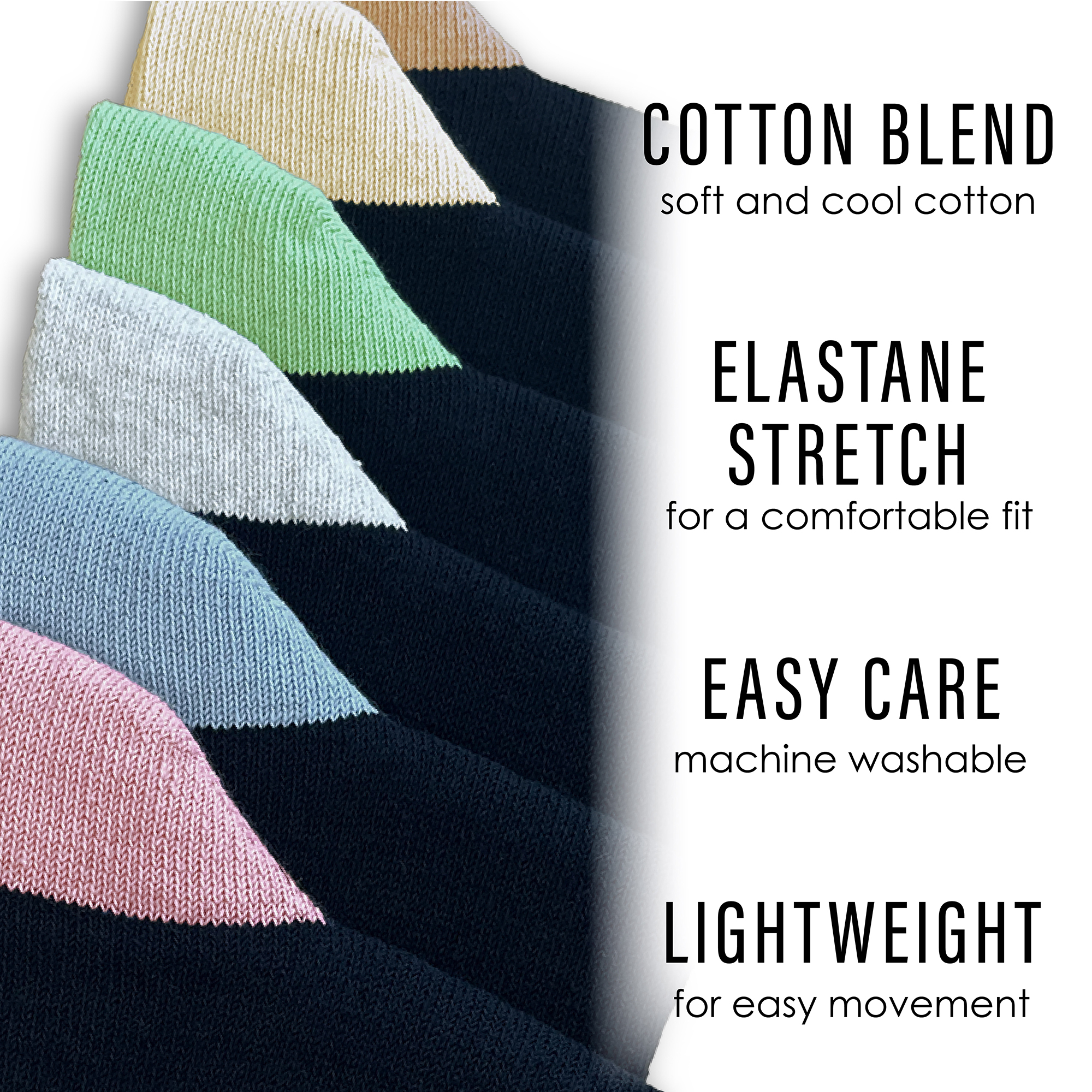 Ladies Socks 12 Pairs Black Ankle Cotton Blend Work Everyday Socks Size UK 4-8 - Picture 11 of 11
