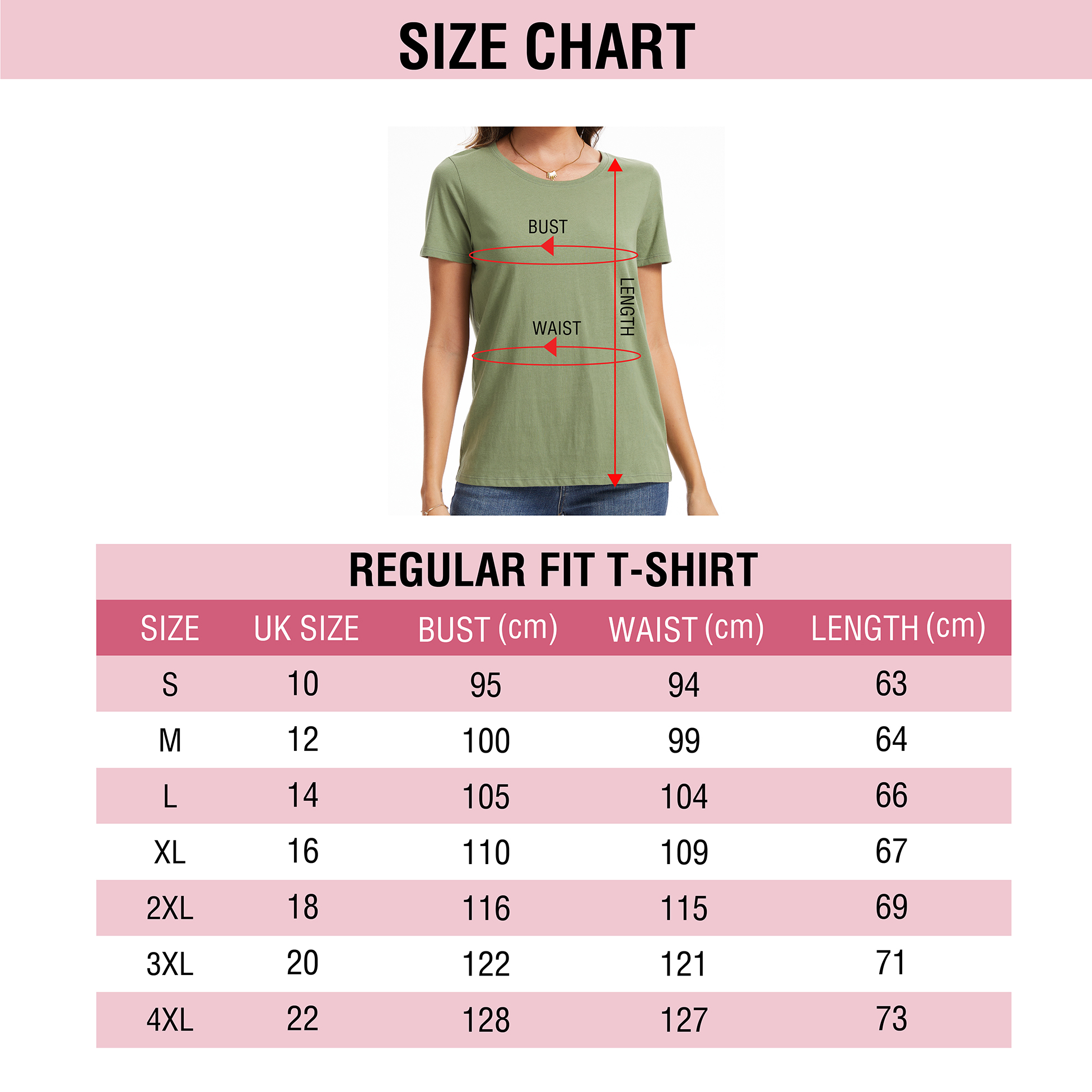 Ladies T-Shirt 3 Pack Coloured 100% Cotton T-Shirts Tee Crew Neck Size S-4XL - Picture 25 of 31
