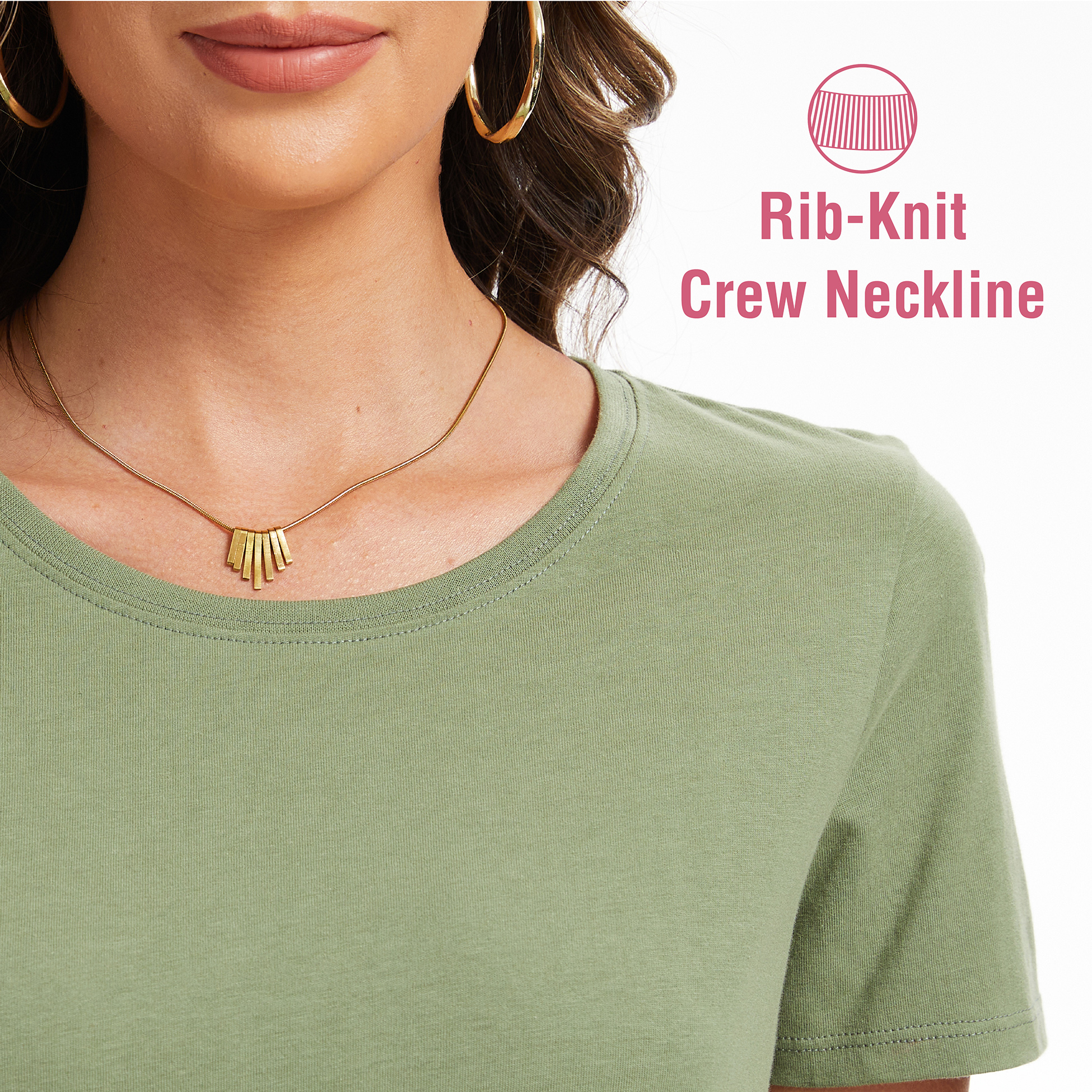 Ladies T-Shirt 3 Pack Coloured 100% Cotton T-Shirts Tee Crew Neck Size S-4XL - Picture 21 of 31
