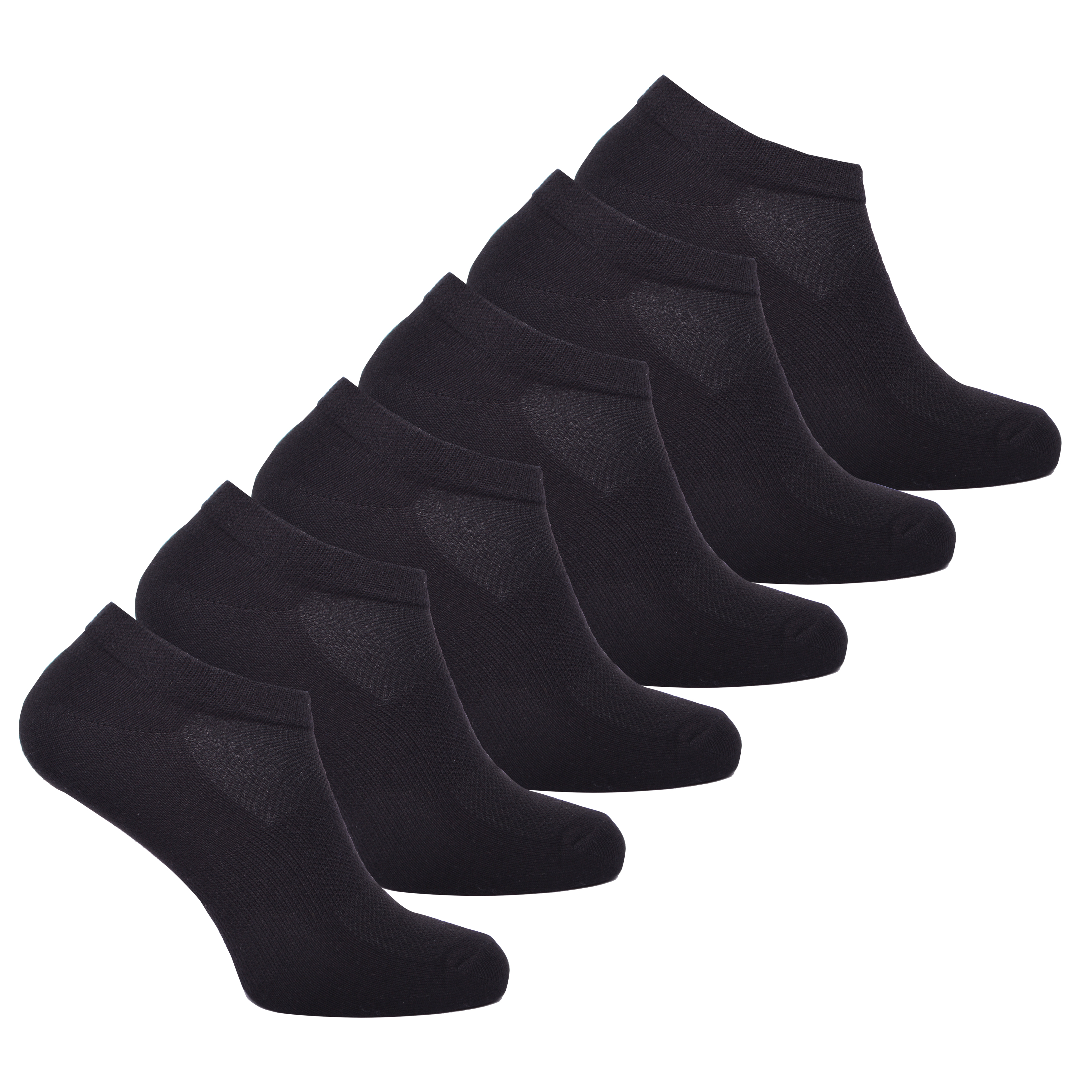 Mens 6 Pairs Sport Trainer Liners Ankle Socks 