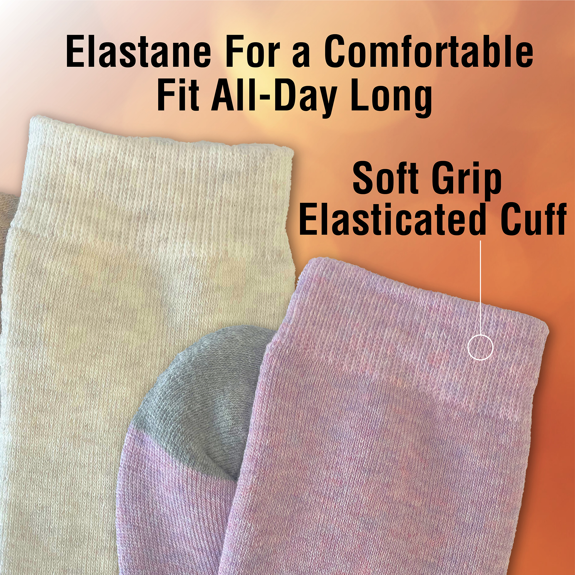 Ladies Thermal Socks 5 Pack Fully Cushioned Warm Moisture Wicking Terry Padding - Picture 6 of 19