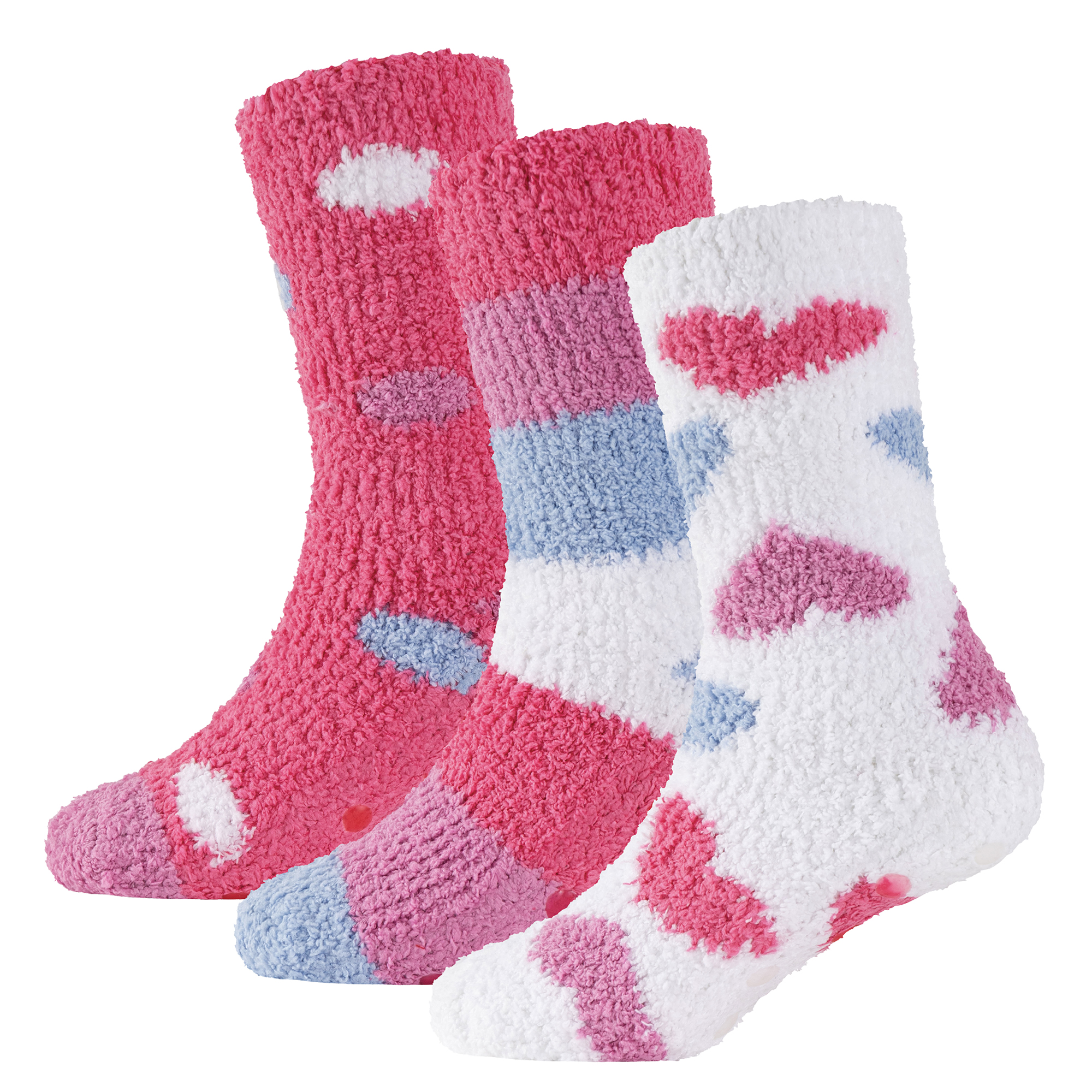 Niñas Calcetines Acogedores 3 Pares Zapatilla Invierno Cálido Esponjoso Suave Niños Calcetines Salón Cama