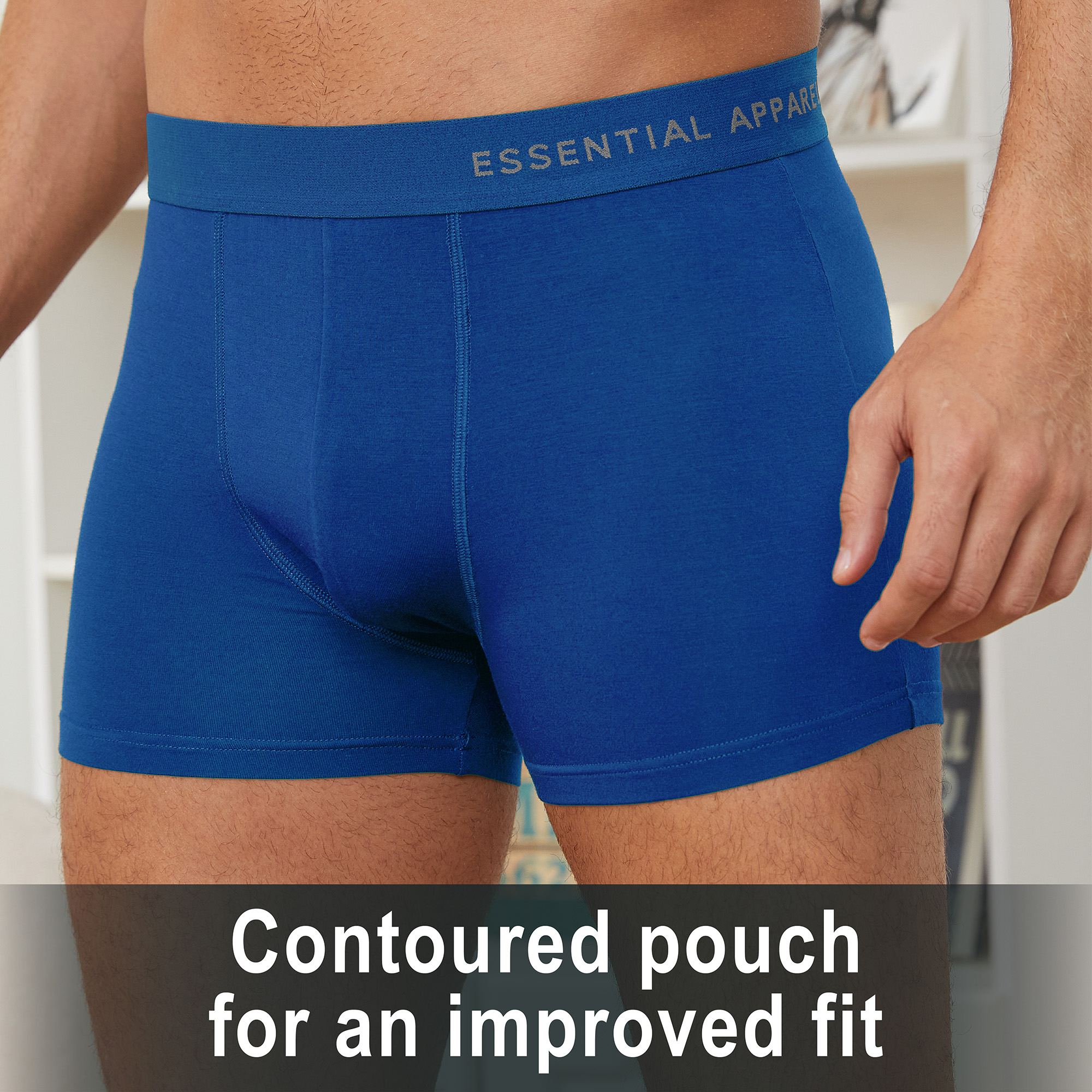 Mens Bamboo Boxers 6 Pack Breathable Elasticated Waistband Elastane Stretch S-XL - Picture 21 of 22