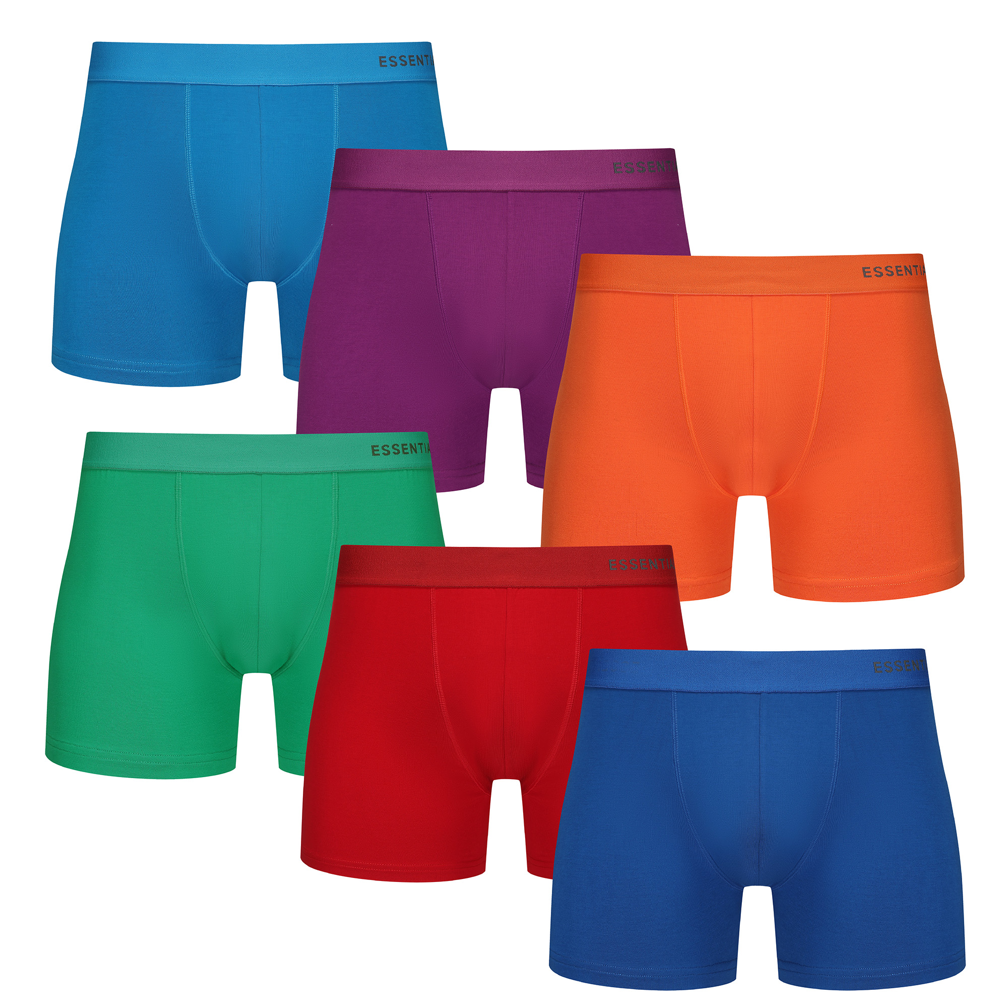 Mens Bamboo Boxers 6 Pack Breathable Elasticated Waistband Elastane Stretch S-XL - Picture 16 of 22