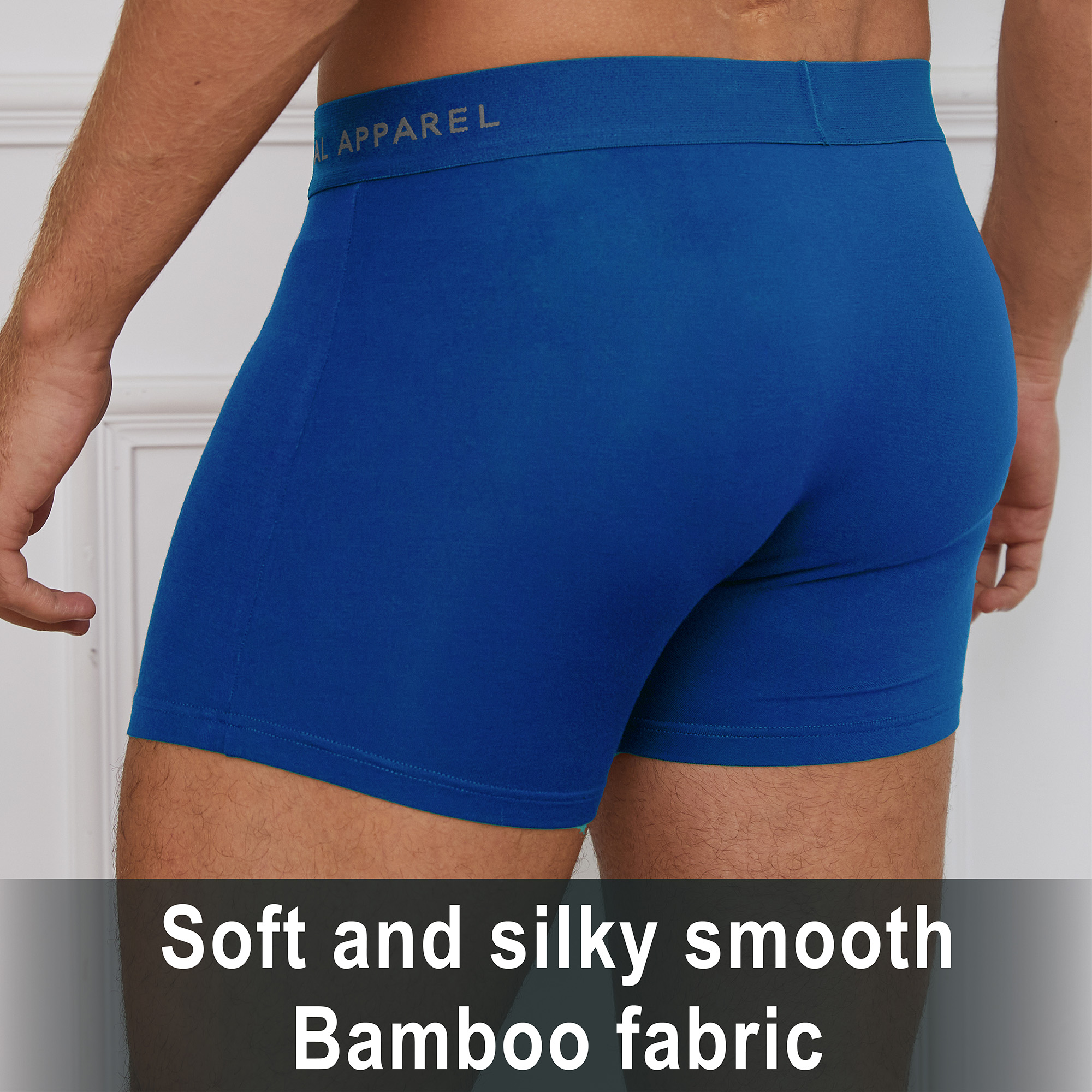 Mens Bamboo Boxers 6 Pack Breathable Elasticated Waistband Elastane Stretch S-XL - Picture 17 of 22
