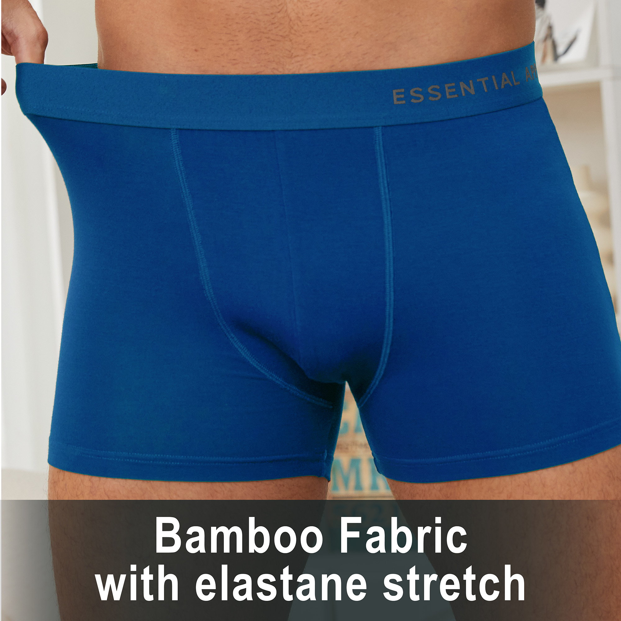 Mens Bamboo Boxers 6 Pack Breathable Elasticated Waistband Elastane Stretch S-XL - Picture 19 of 22