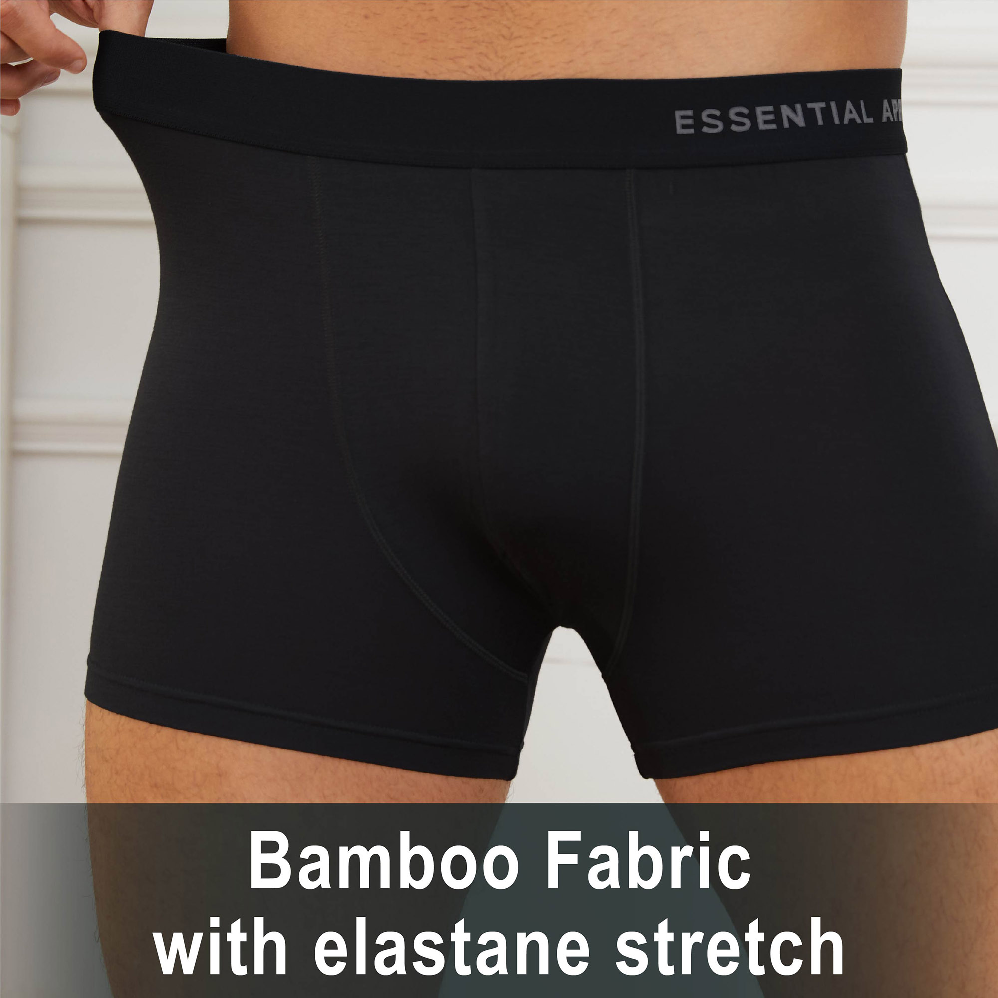 Mens Bamboo Boxers 6 Pack Breathable Elasticated Waistband Elastane Stretch S-XL - Picture 5 of 22