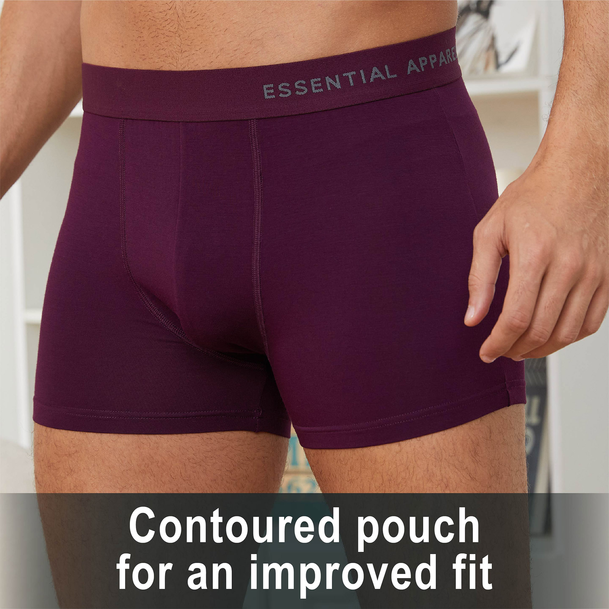 Mens Bamboo Boxers 6 Pack Breathable Elasticated Waistband Elastane Stretch S-XL - Picture 14 of 22