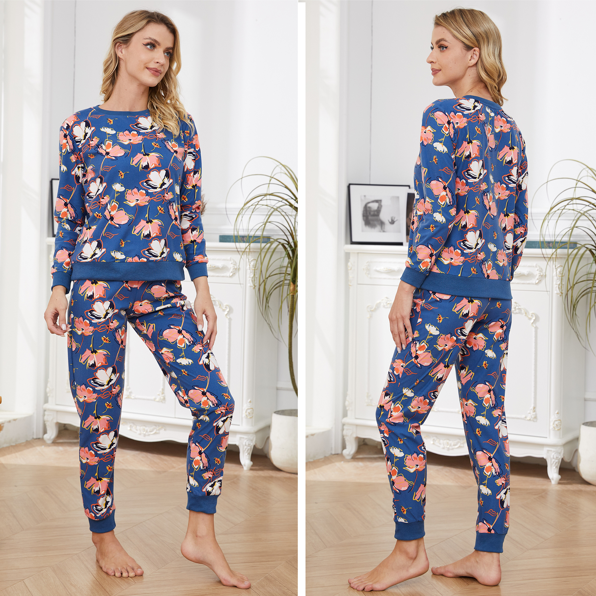 Womens/Ladies Fleece Lounge Pants Pyjama Bottoms Pyjamas Size 8-22