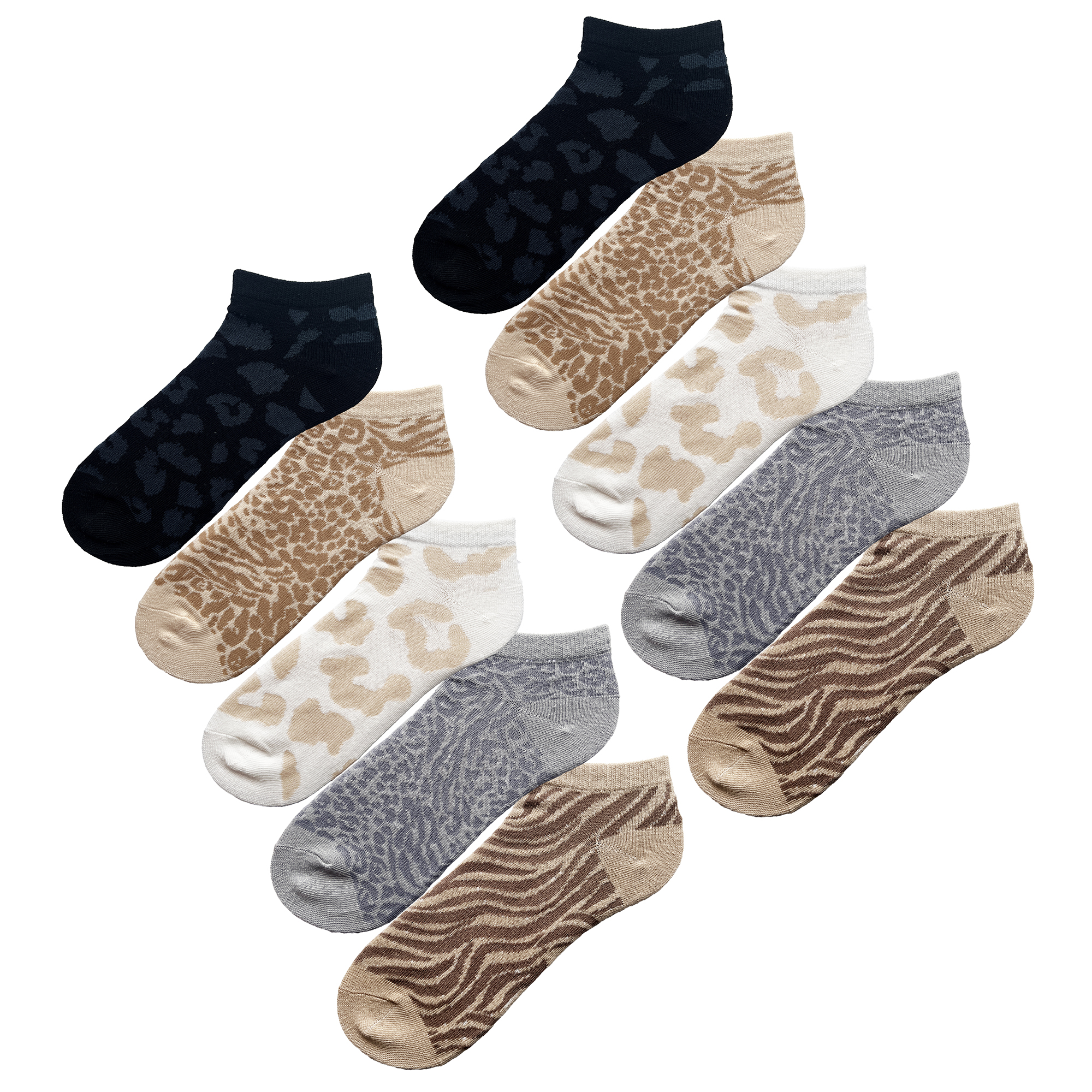 Ladies Trainer Liner Ankle Socks 5/10 Pairs Womens Cotton RIch Low Cut Design - Picture 29 of 42