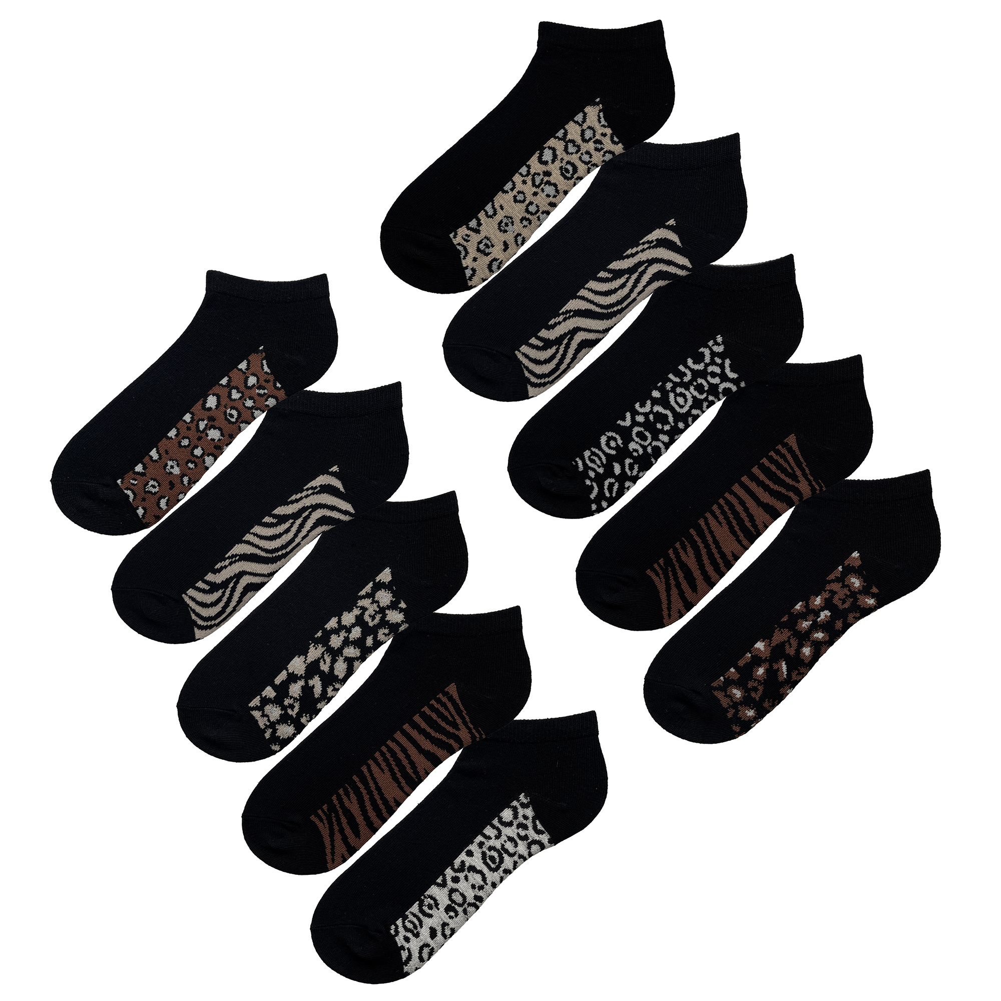 Ladies Trainer Liner Ankle Socks 5/10 Pairs Womens Cotton RIch Low Cut Design - Picture 36 of 42