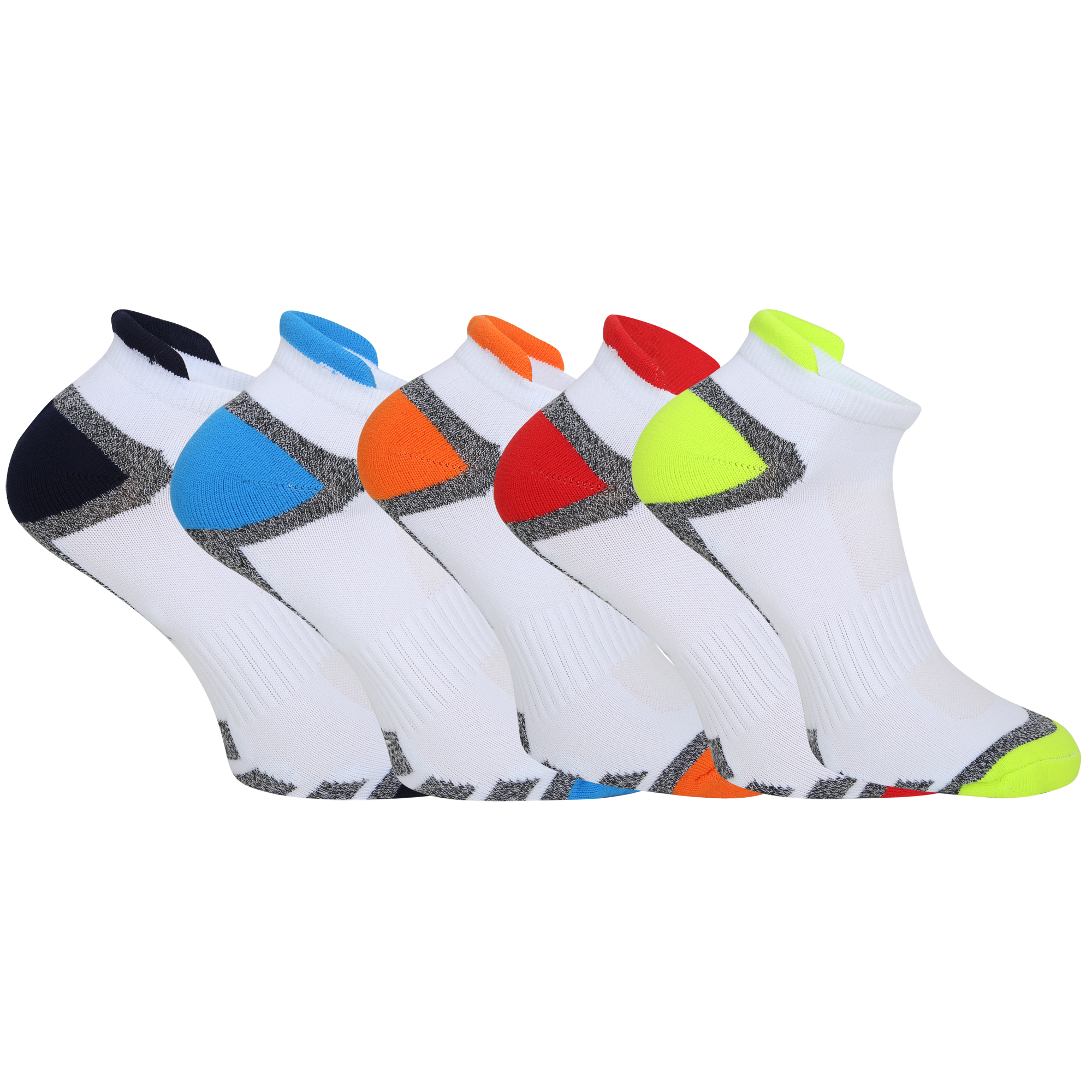 Mens Invisible Socks Trainer Liners/Gym COTTON RICH UK 6-11 Comfort Arch Support 