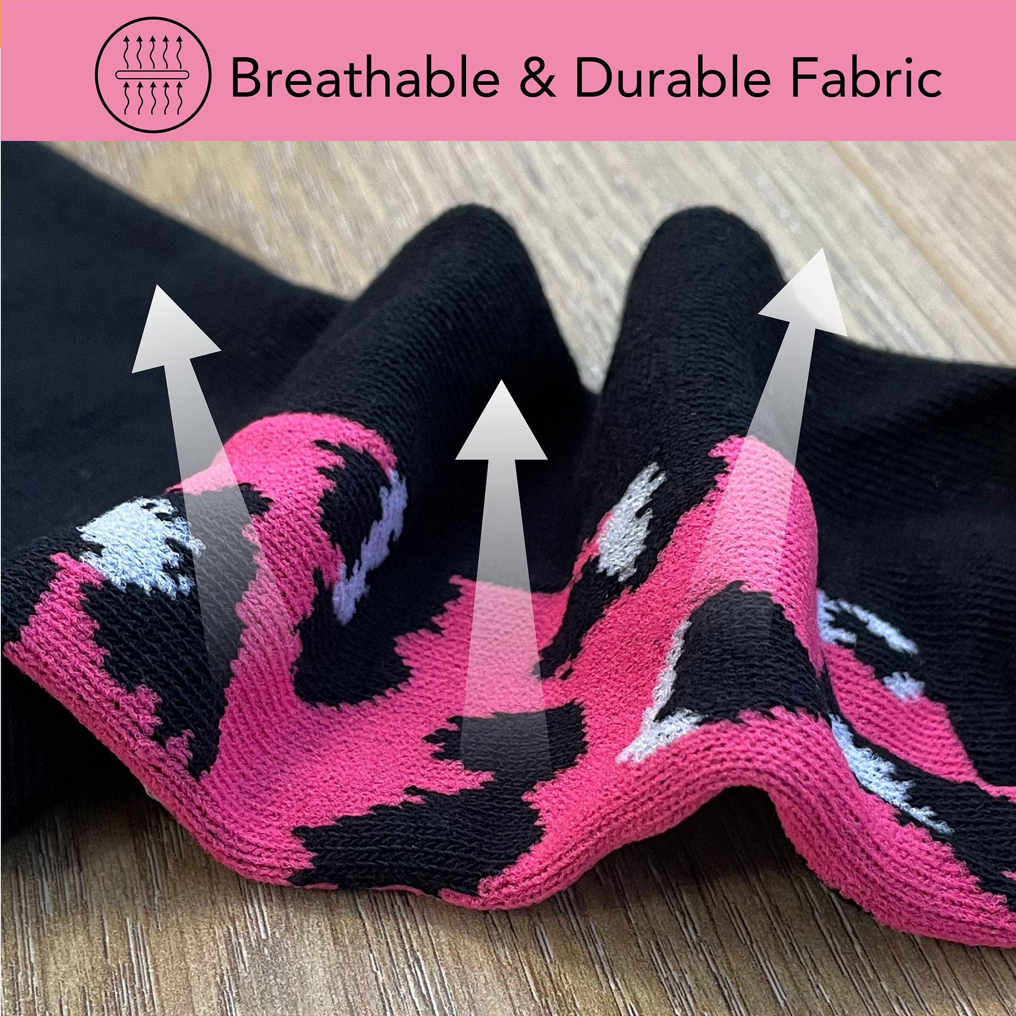 Ladies 5 Pack Leopard Design Socks Butterfly Footbed Cotton Rich Black Size 4-8 - Picture 7 of 13
