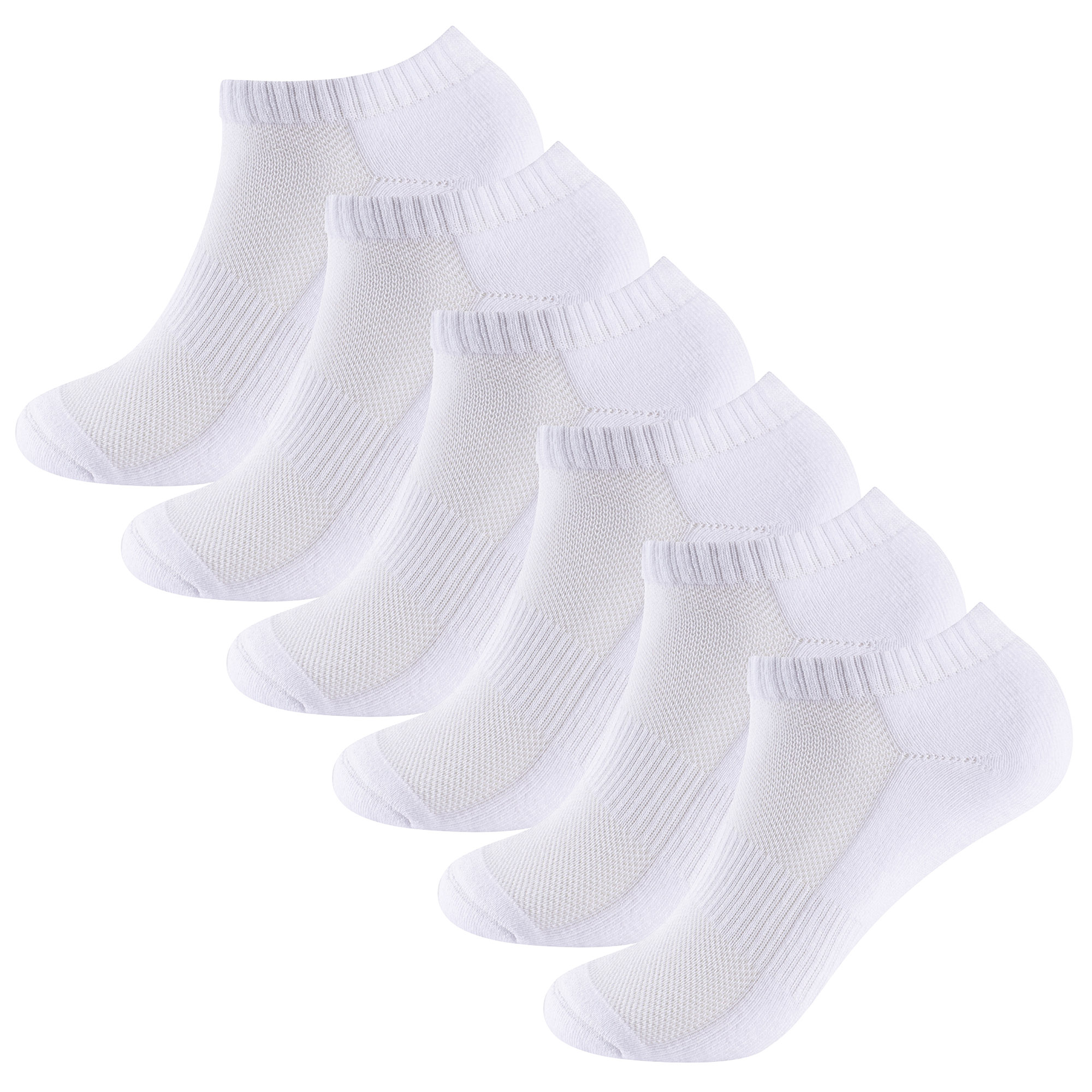 Unisex Herren Damen 6 Paar Sneaker Liner Socken gepolstert tief geschnitten Knöchel Laufen - Bild 9 von 71