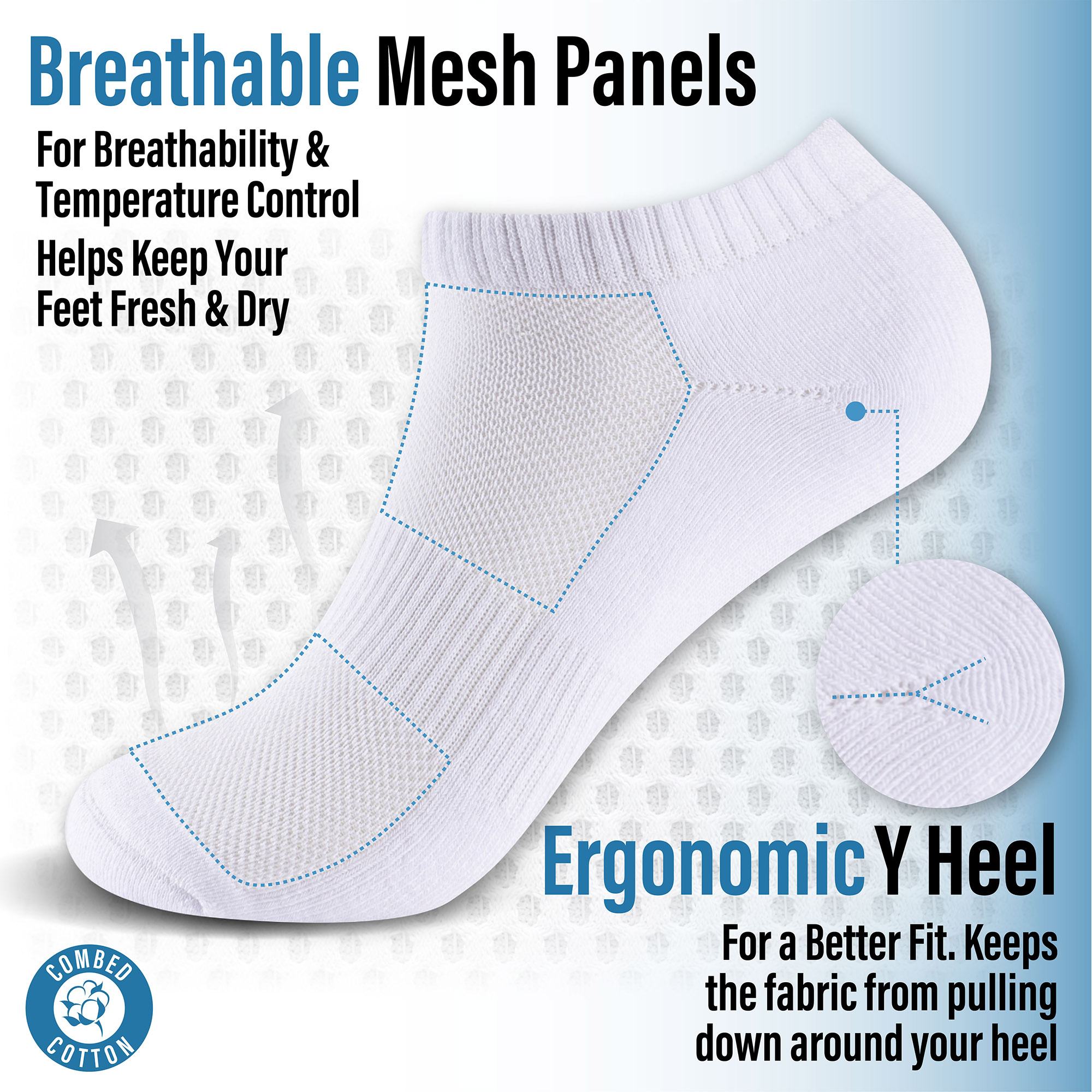 Unisex Herren Damen 6 Paar Sneaker Liner Socken gepolstert tief geschnitten Knöchel Laufen - Bild 14 von 71