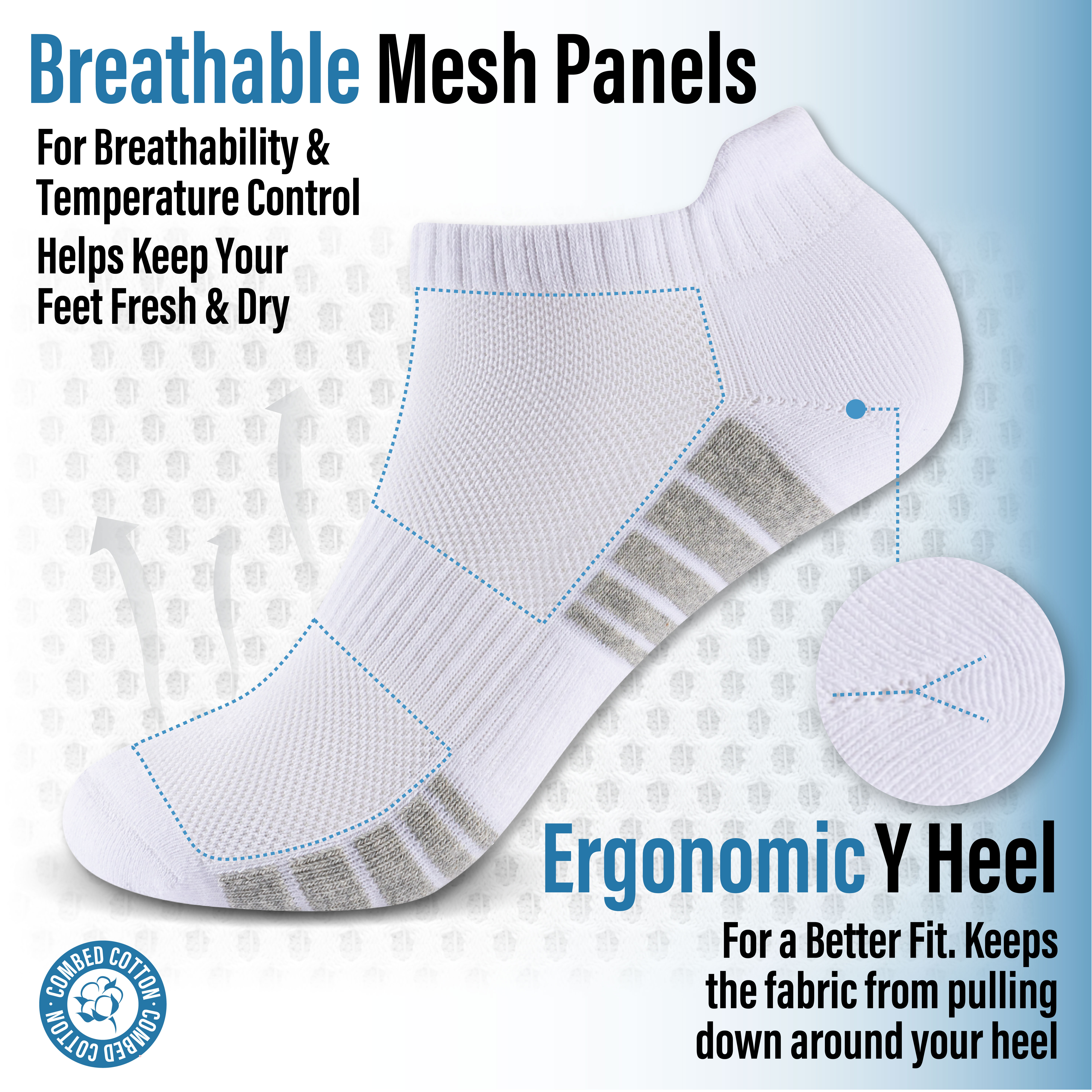 Unisex Herren Damen 6 Paar Sneaker Liner Socken gepolstert tief geschnitten Knöchel Laufen - Bild 68 von 71