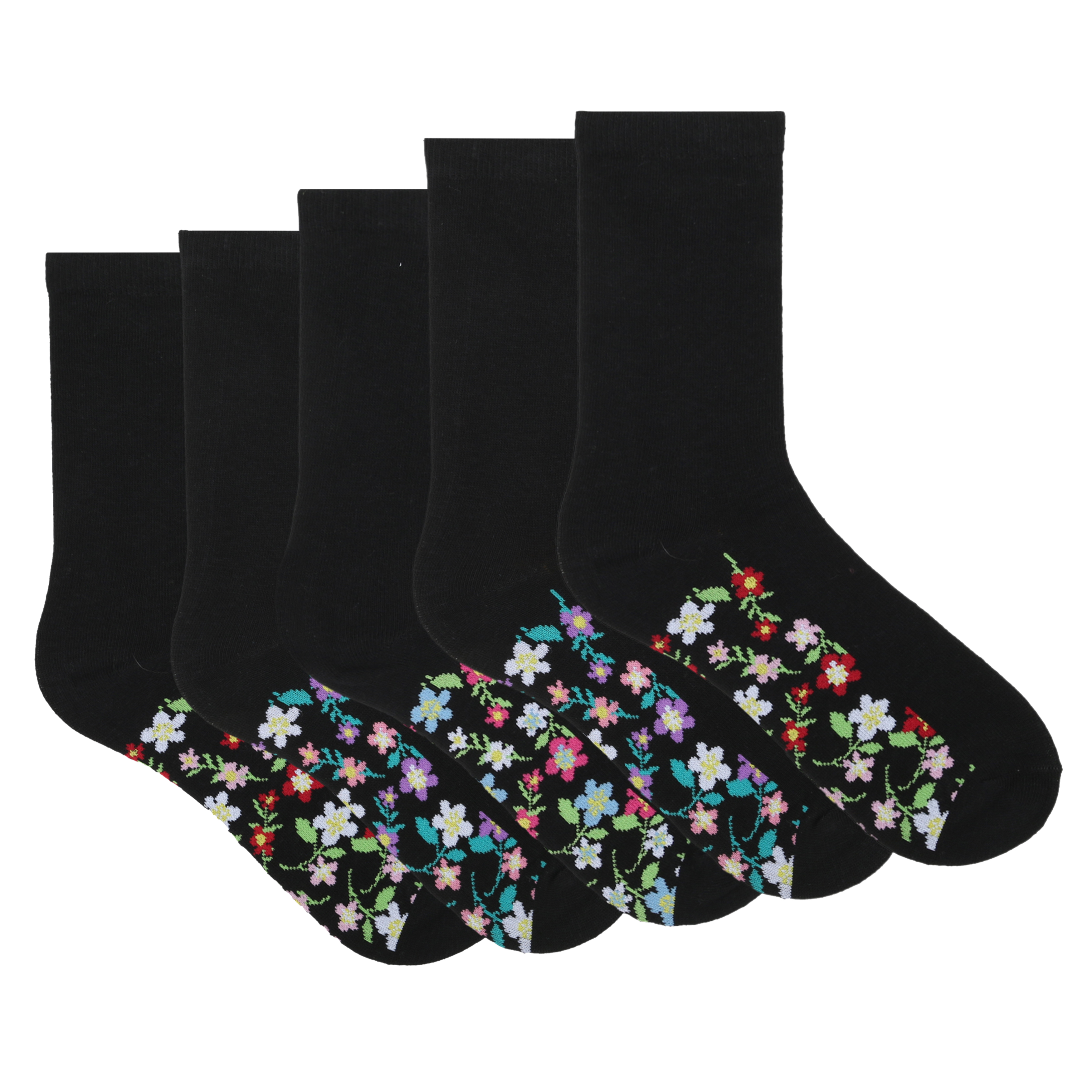 Ladies 5 Pack Side By Side Design Socks Coloured Bright Cotton Rich Premium Size 4-8 Ladies 5 Pack Side By Side Design Socks Coloured Bright Cotton Rich Premium Size 4-8